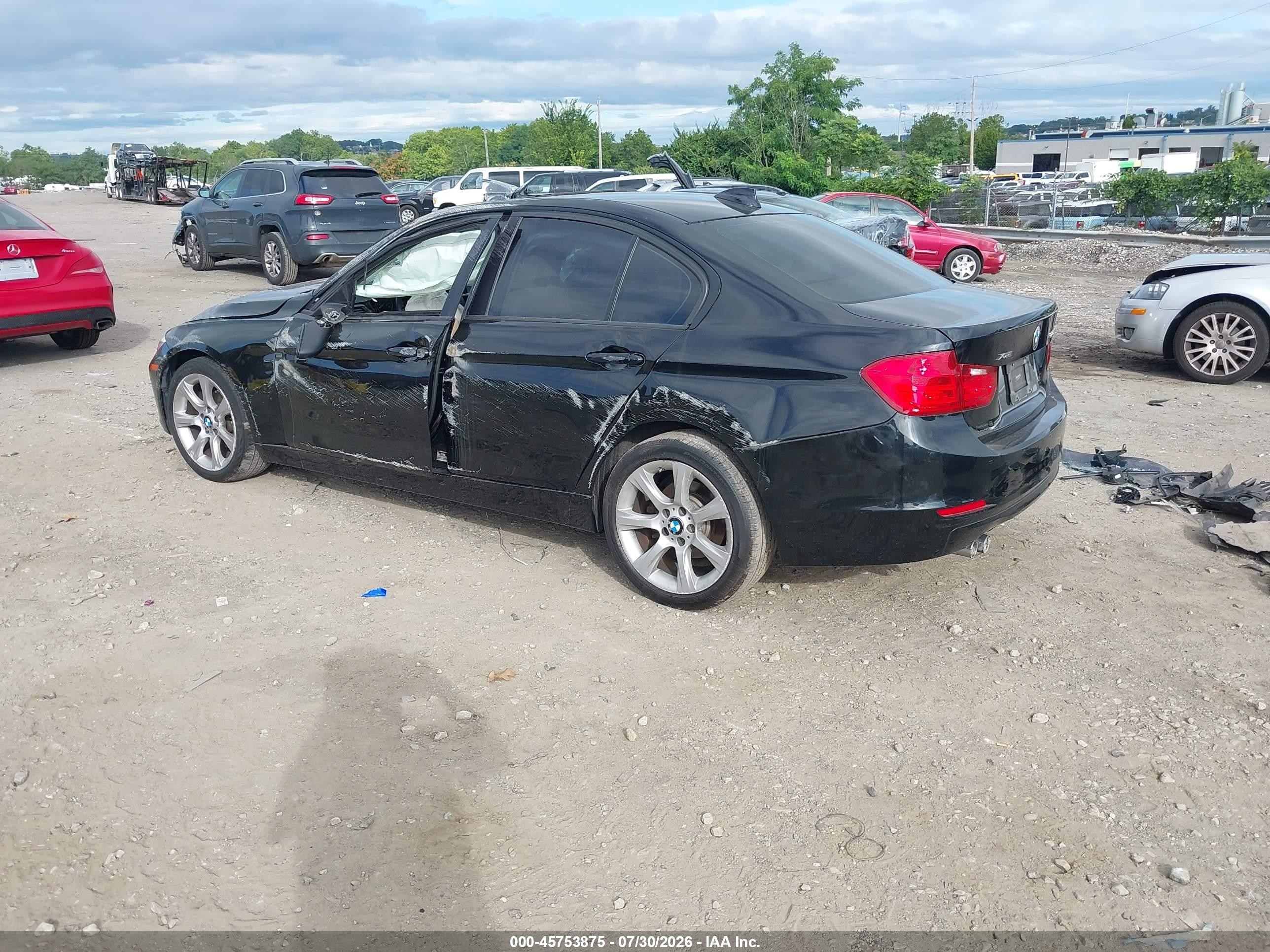 2015 Bmw 328i Xdrive Черный vin: WBA3B5C59FF960075