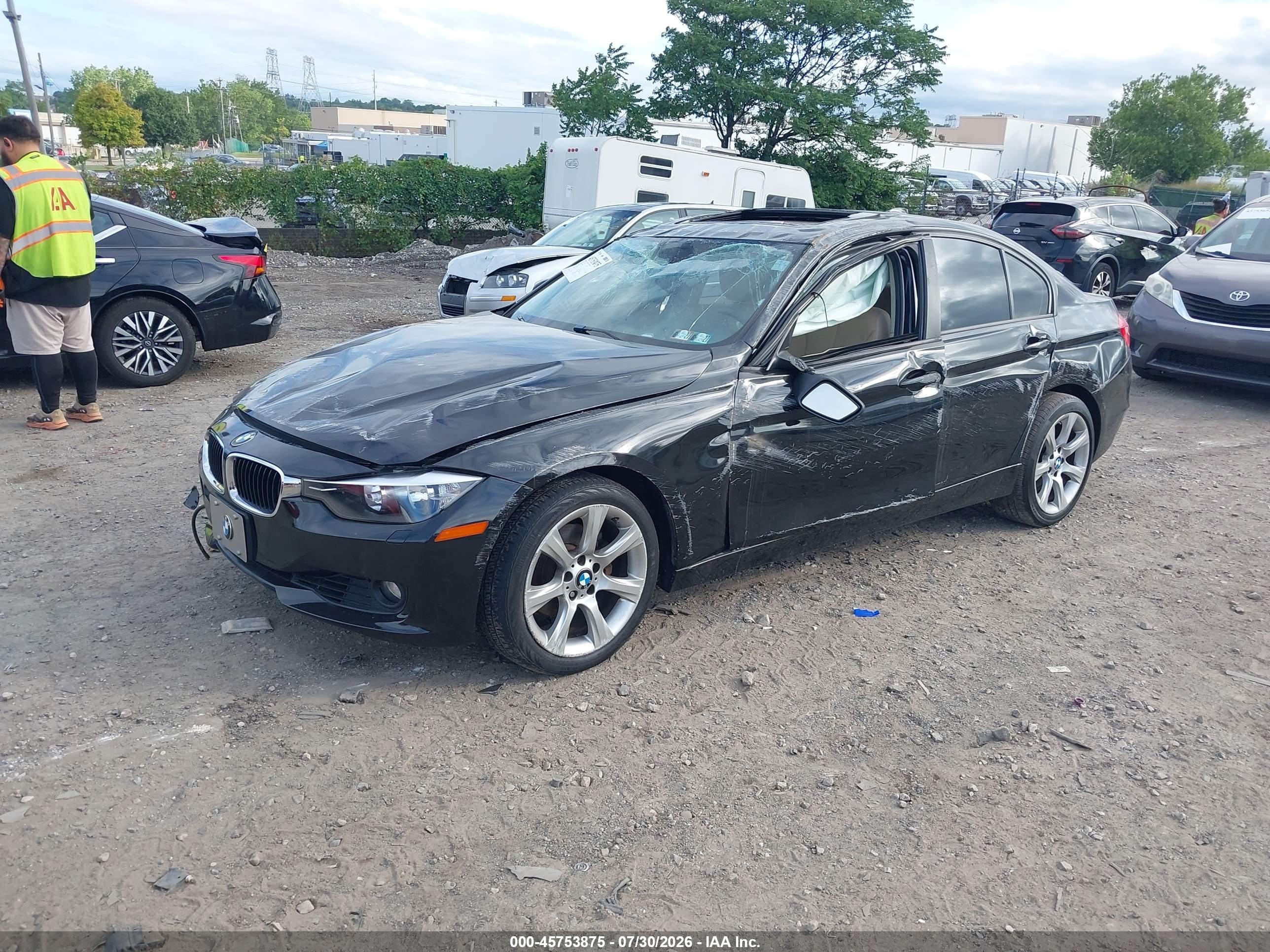 2015 Bmw 328i Xdrive Черный vin: WBA3B5C59FF960075