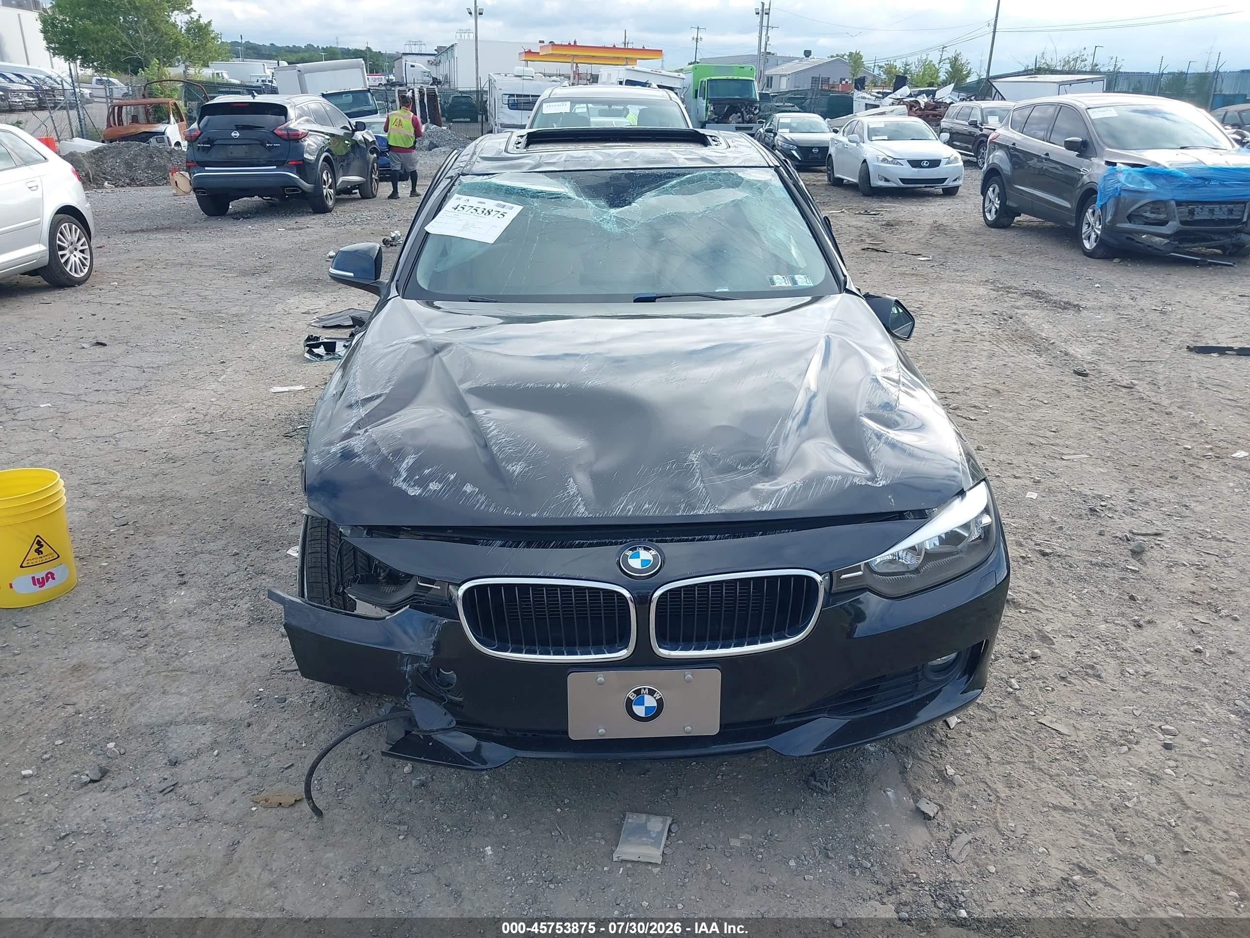 2015 Bmw 328i Xdrive Черный vin: WBA3B5C59FF960075