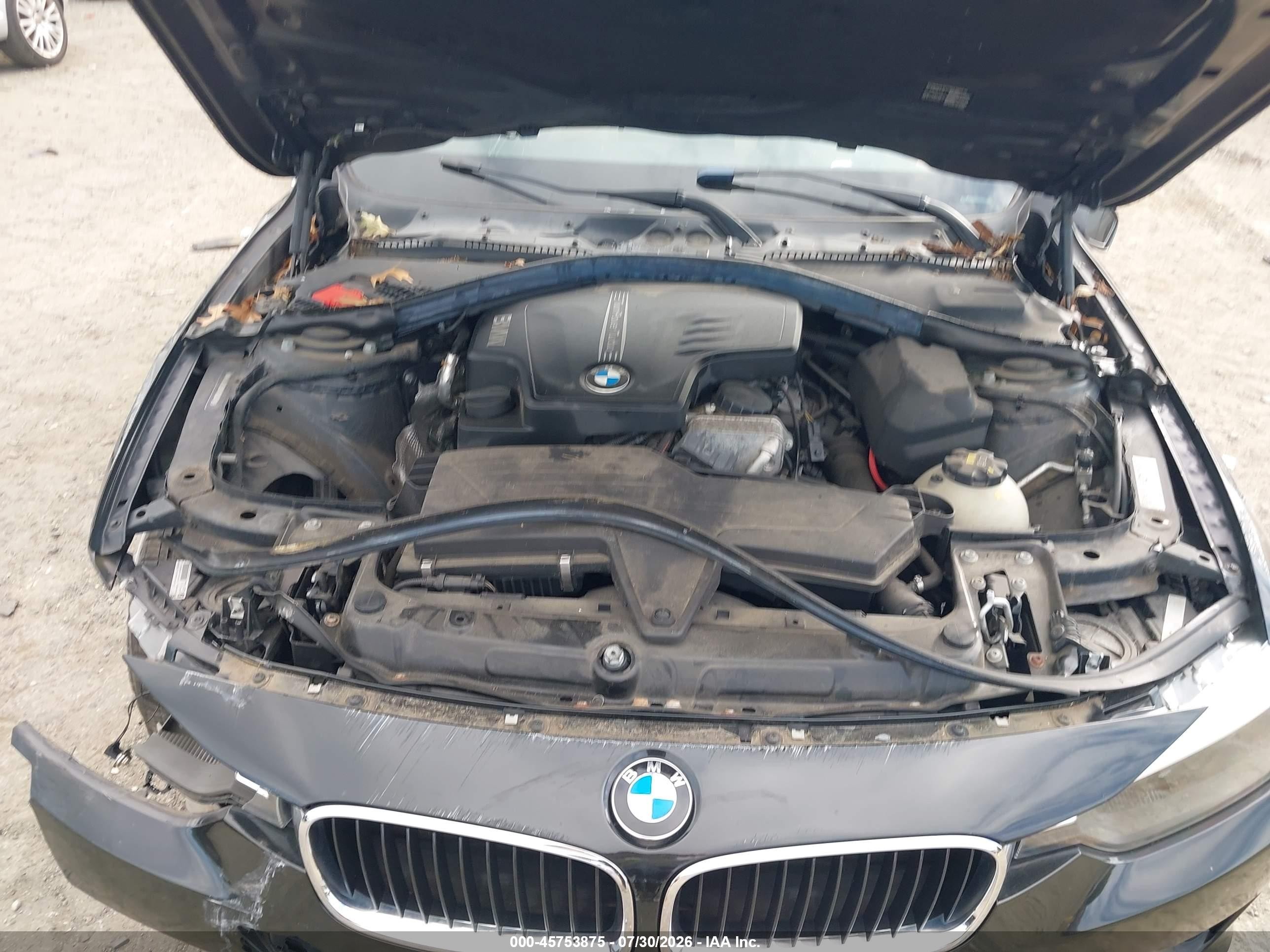 2015 Bmw 328i Xdrive Черный vin: WBA3B5C59FF960075