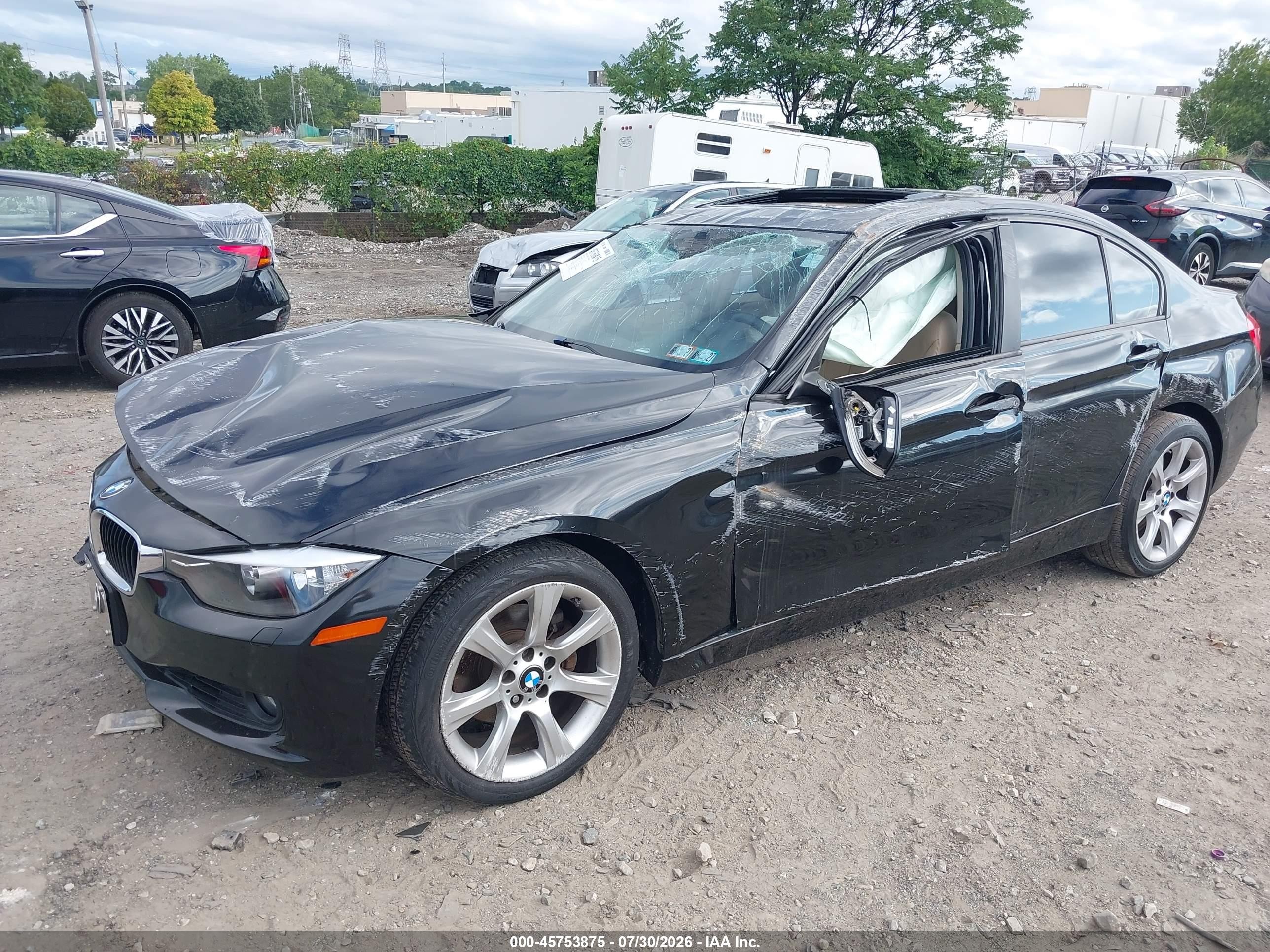 2015 Bmw 328i Xdrive Черный vin: WBA3B5C59FF960075