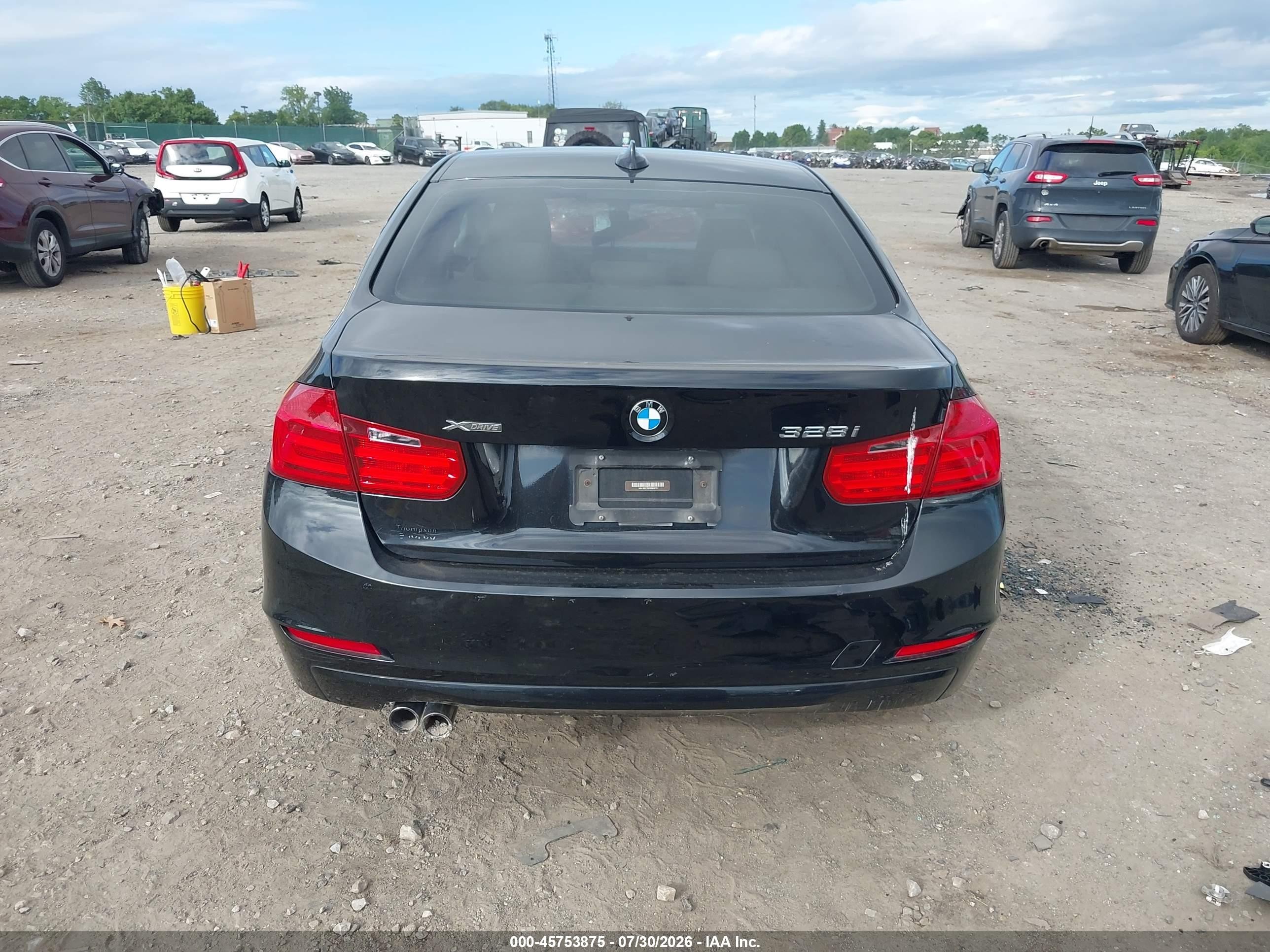 2015 Bmw 328i Xdrive Черный vin: WBA3B5C59FF960075