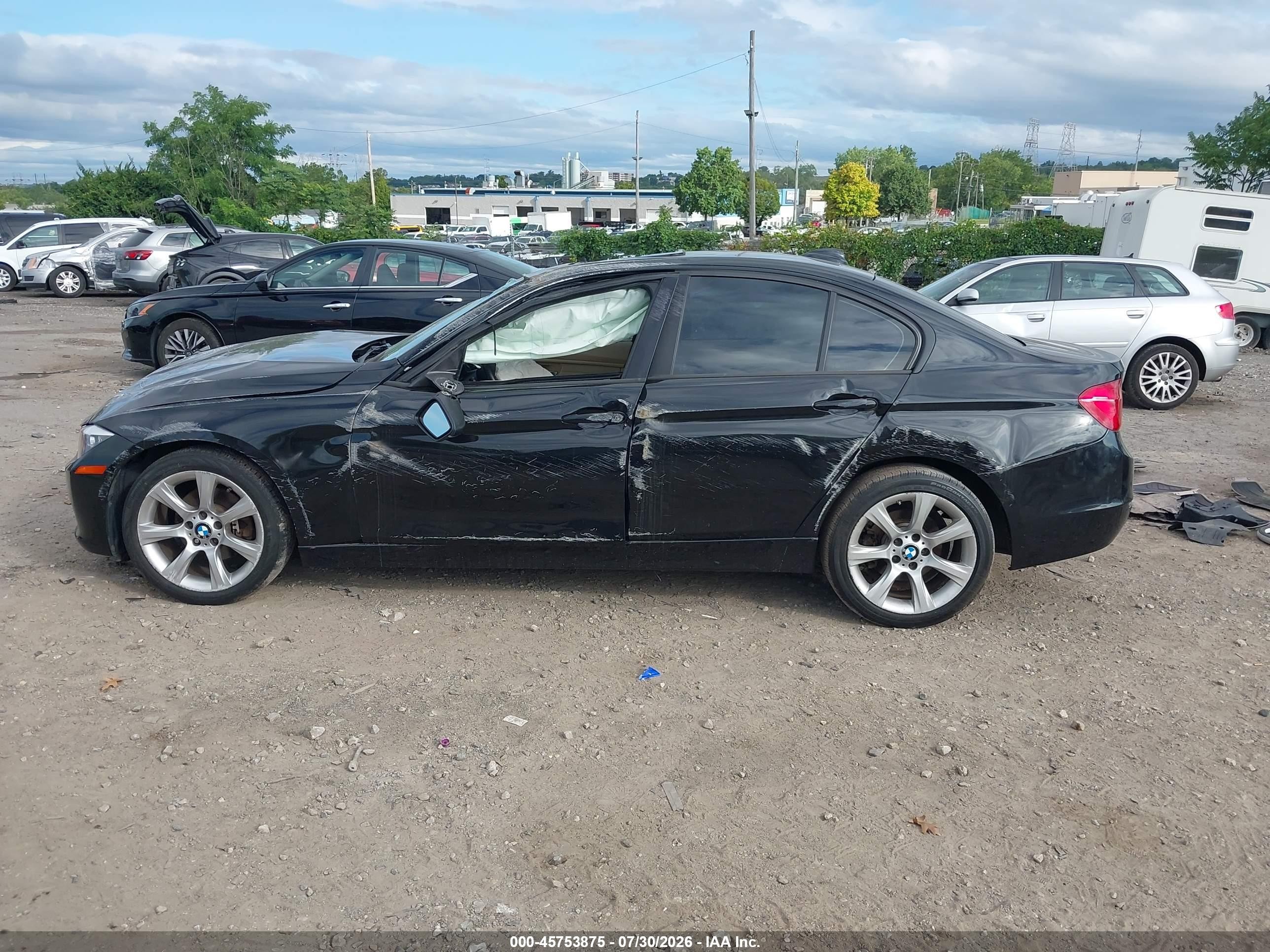 2015 Bmw 328i Xdrive Черный vin: WBA3B5C59FF960075