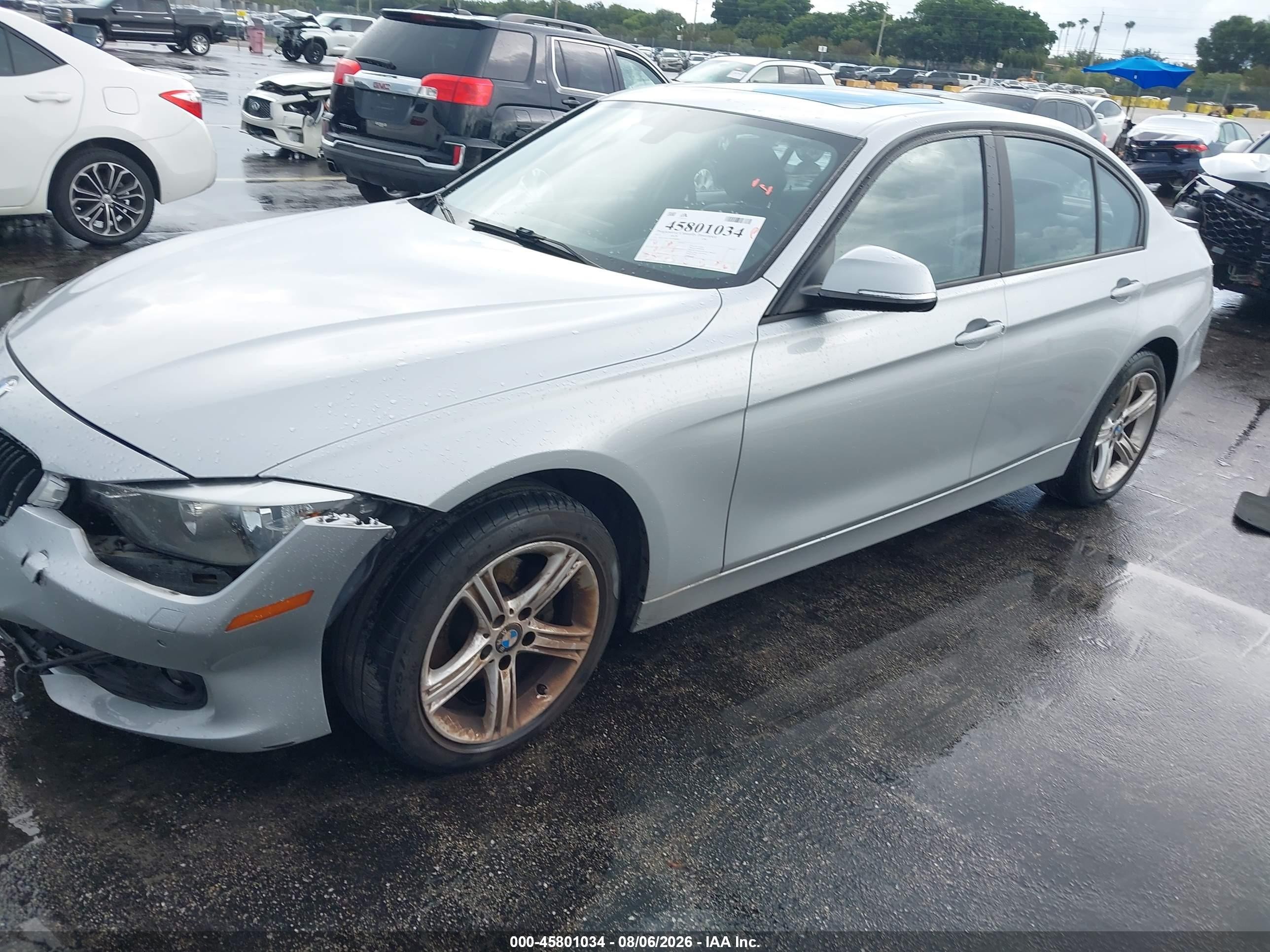 2015 Bmw 328i Xdrive Gray vin: WBA3B5C59FF960660
