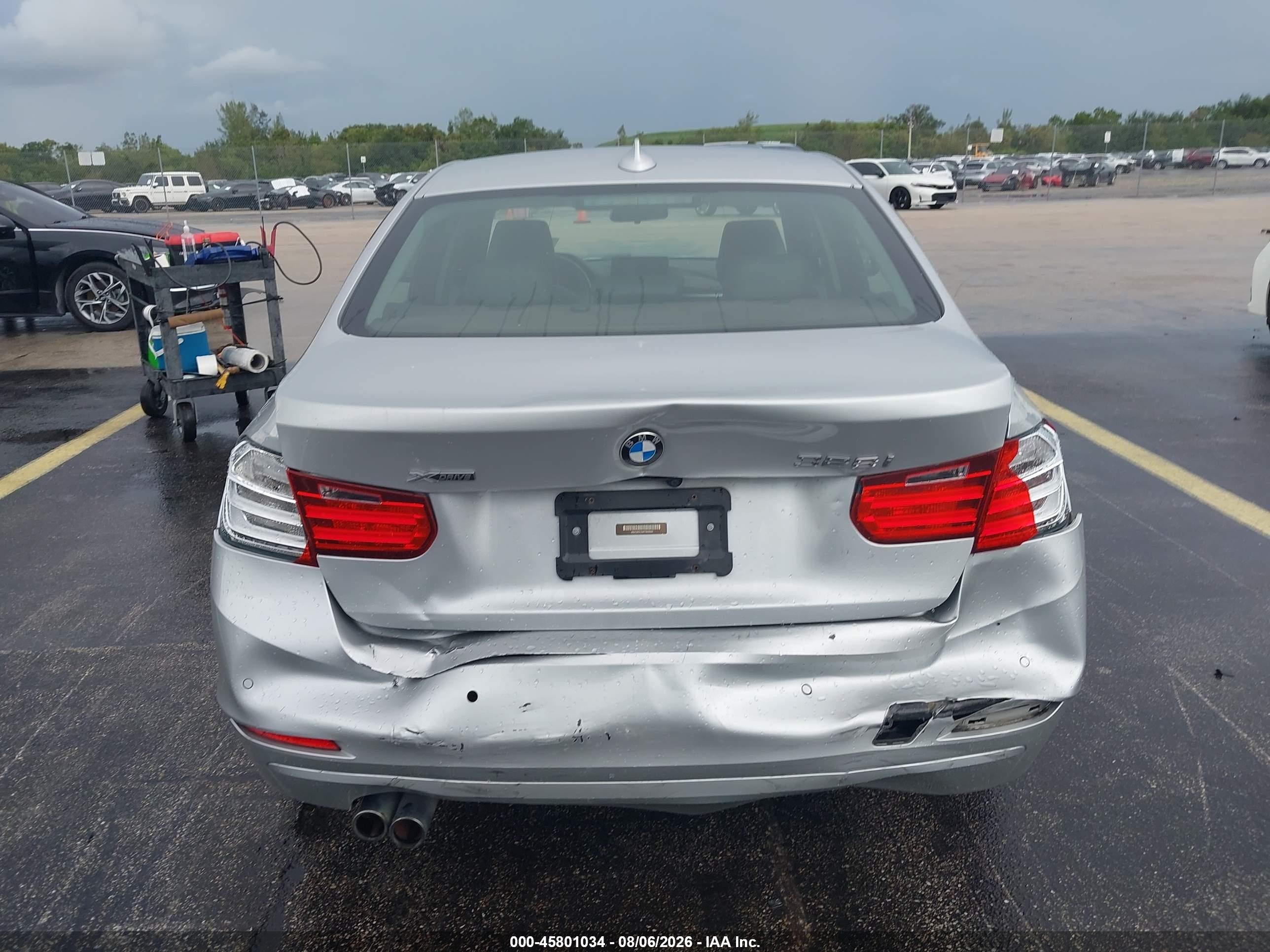 2015 Bmw 328i Xdrive Gray vin: WBA3B5C59FF960660