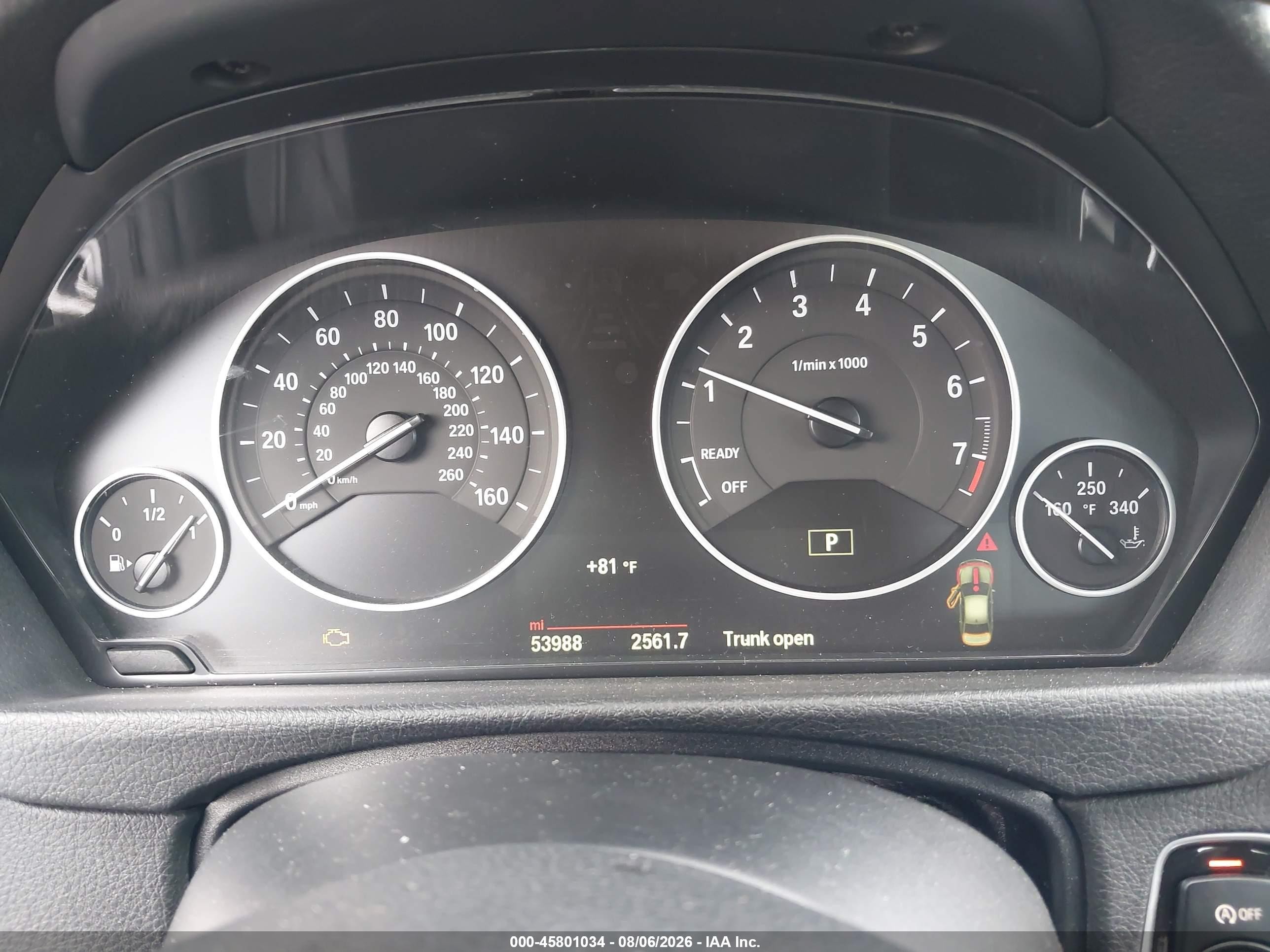 2015 Bmw 328i Xdrive Gray vin: WBA3B5C59FF960660