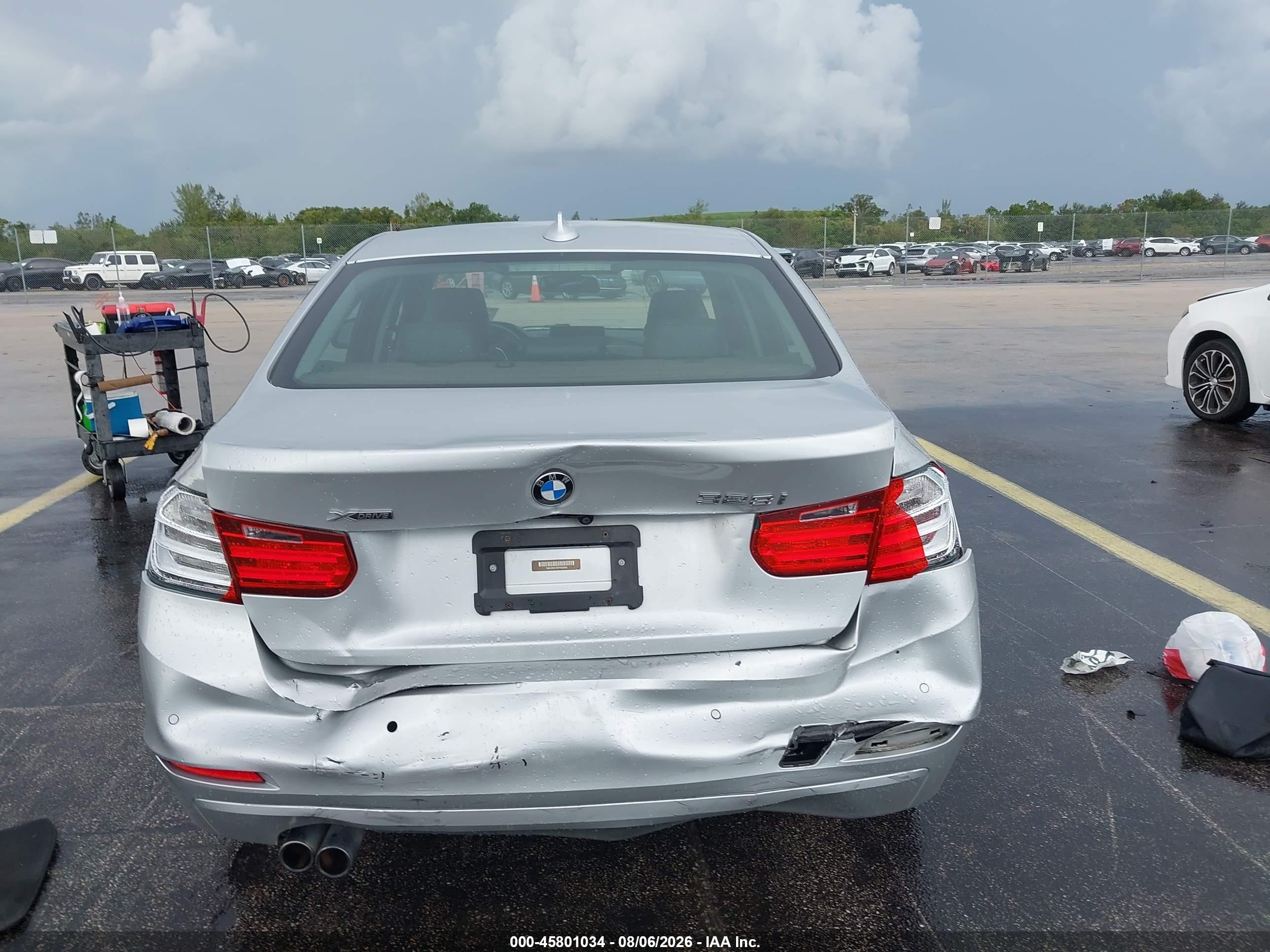 2015 Bmw 328i Xdrive Gray vin: WBA3B5C59FF960660