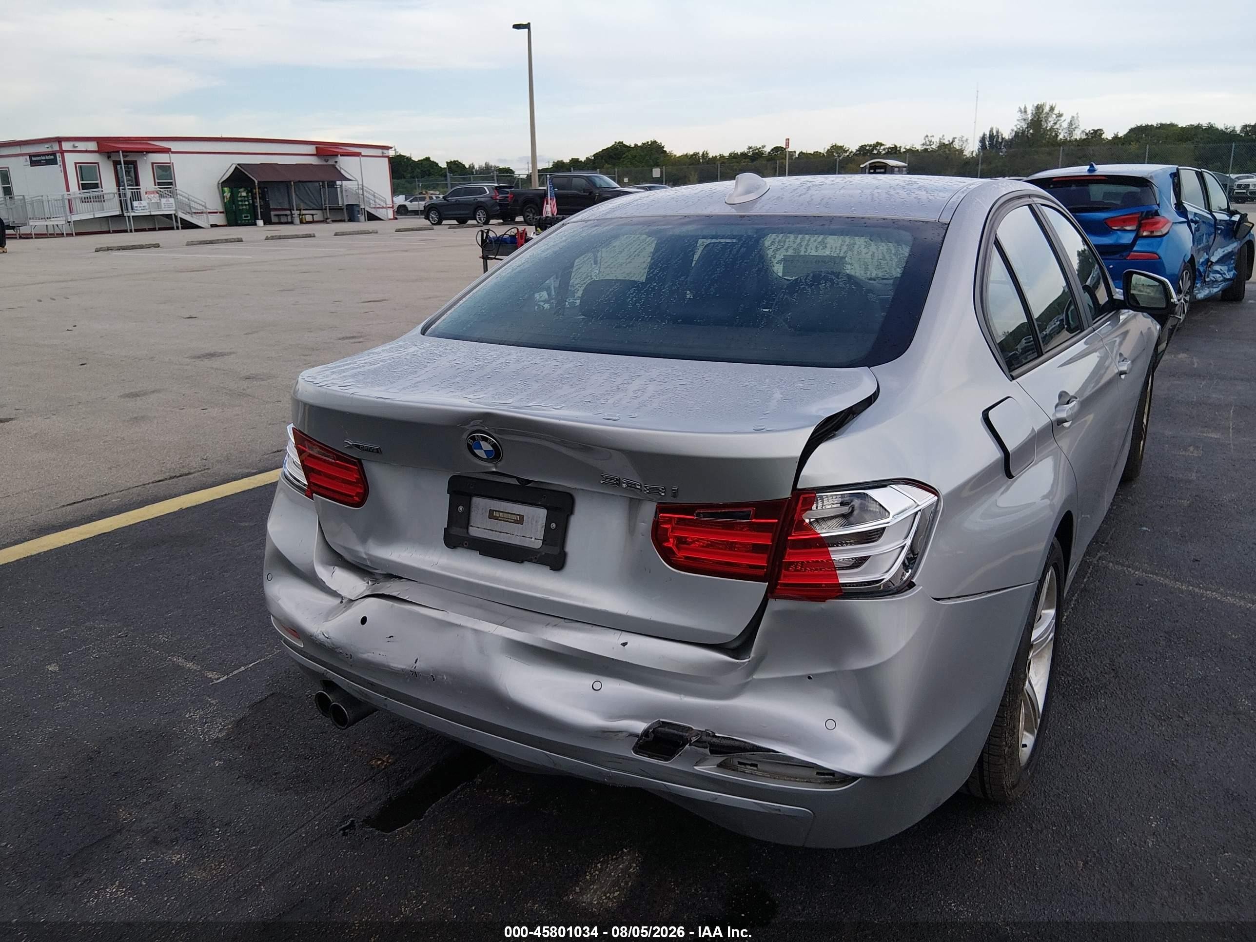 2015 Bmw 328i Xdrive Gray vin: WBA3B5C59FF960660