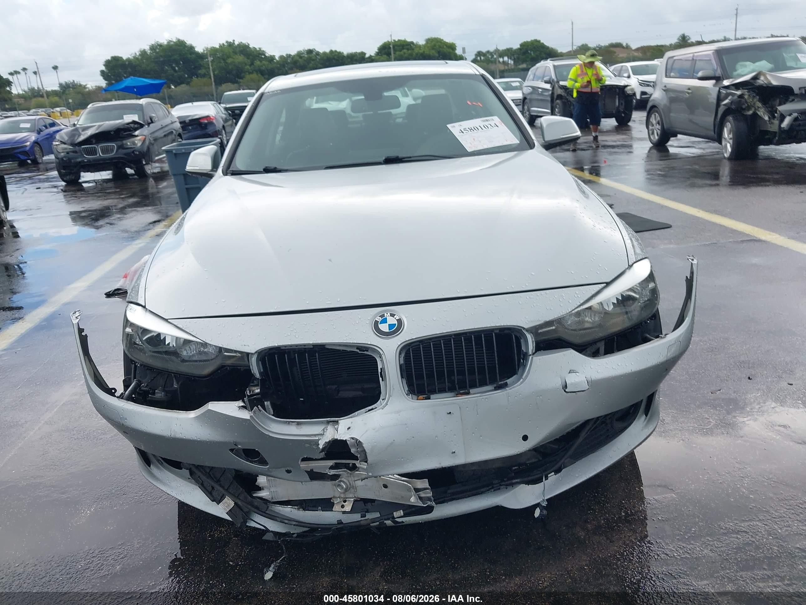 2015 Bmw 328i Xdrive Gray vin: WBA3B5C59FF960660