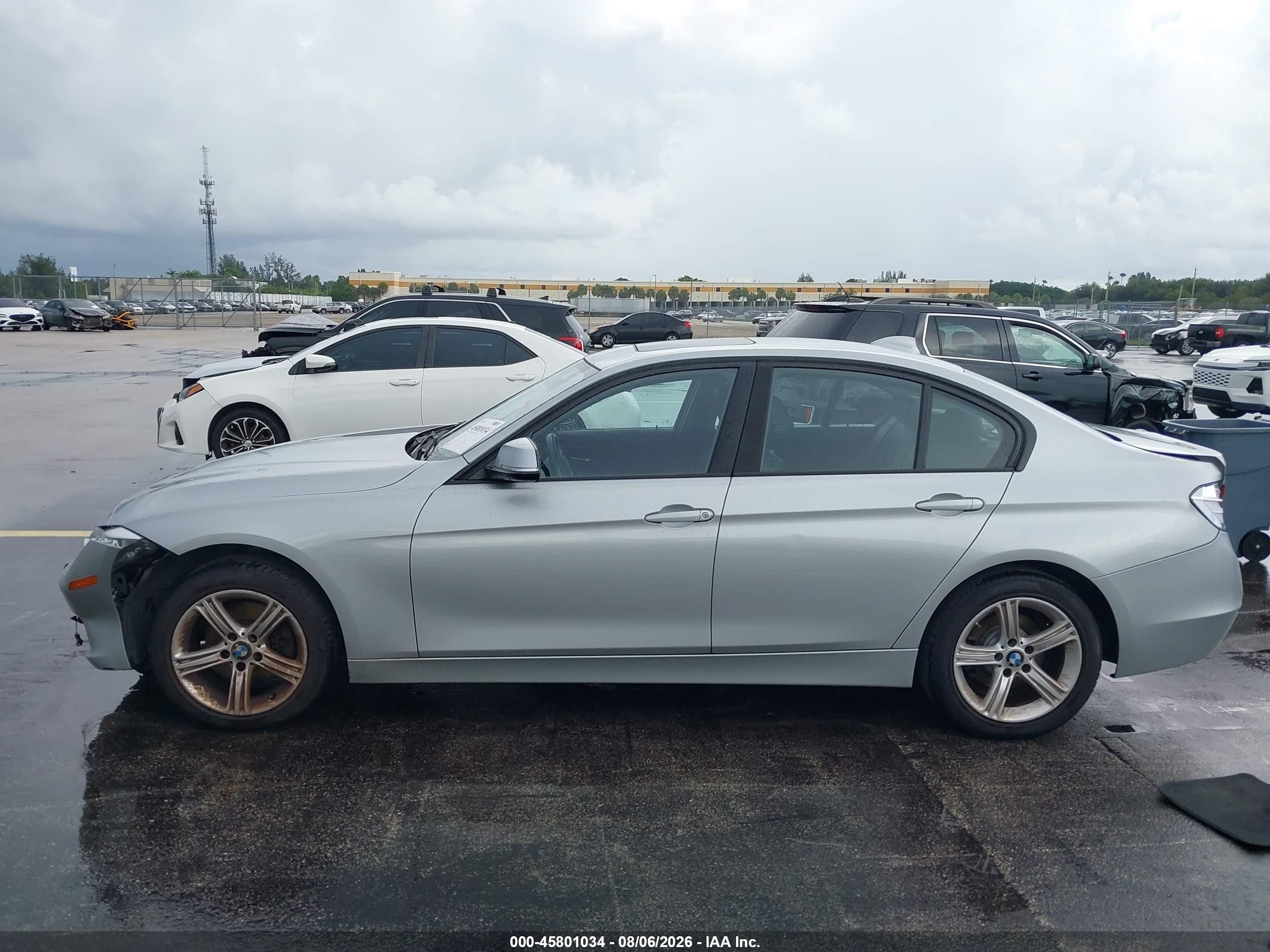 2015 Bmw 328i Xdrive Gray vin: WBA3B5C59FF960660