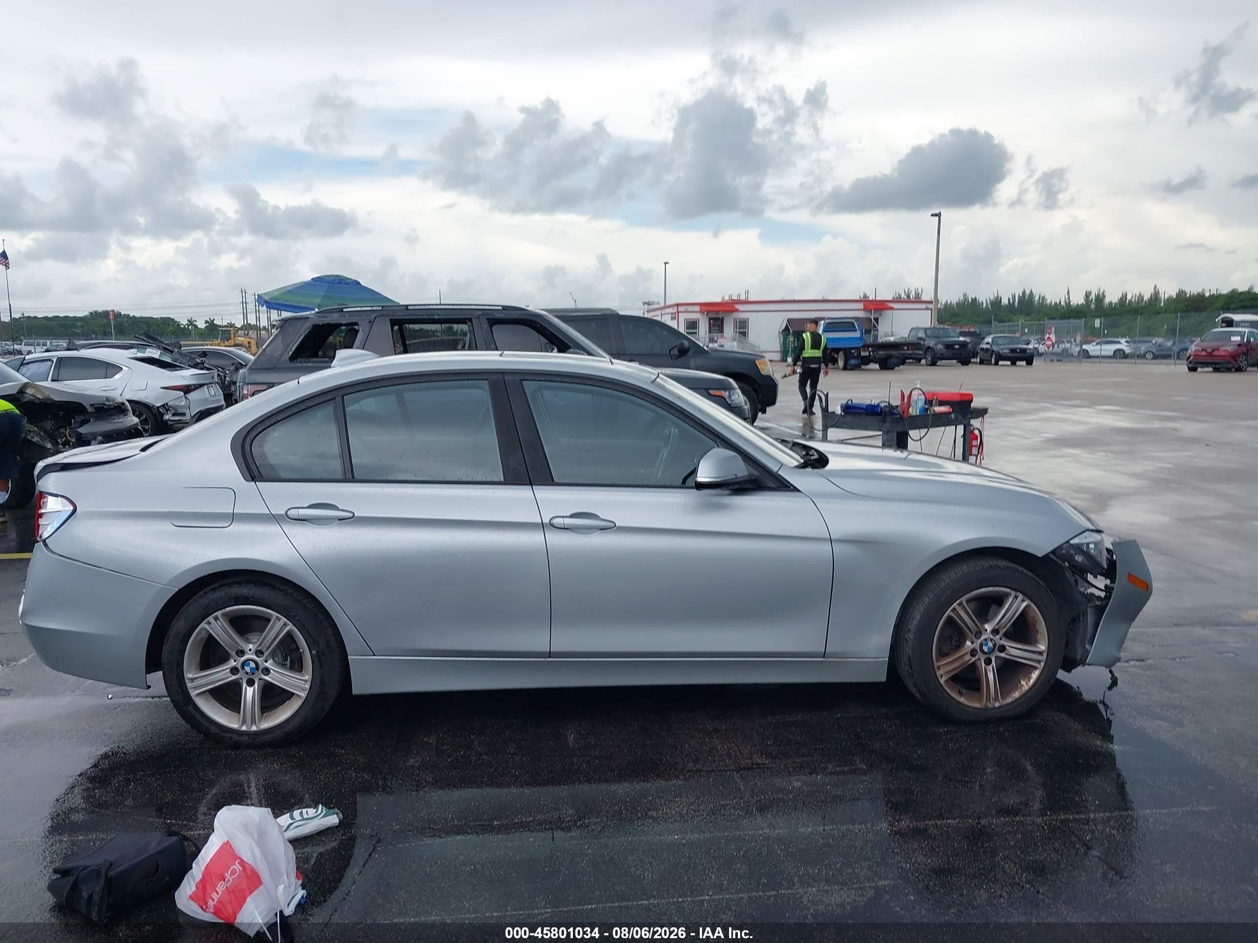 2015 Bmw 328i Xdrive Gray vin: WBA3B5C59FF960660