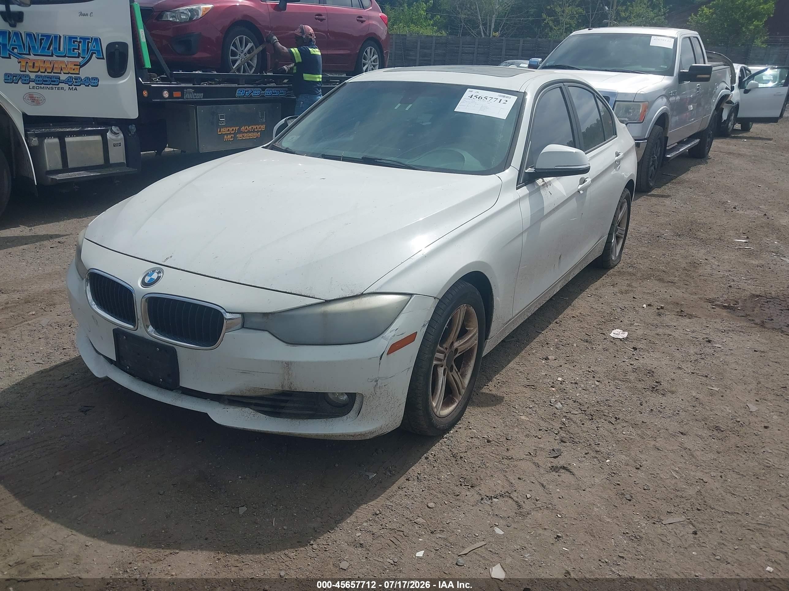 2013 Bmw 328i Xdrive White vin: WBA3B5C5XDF592387