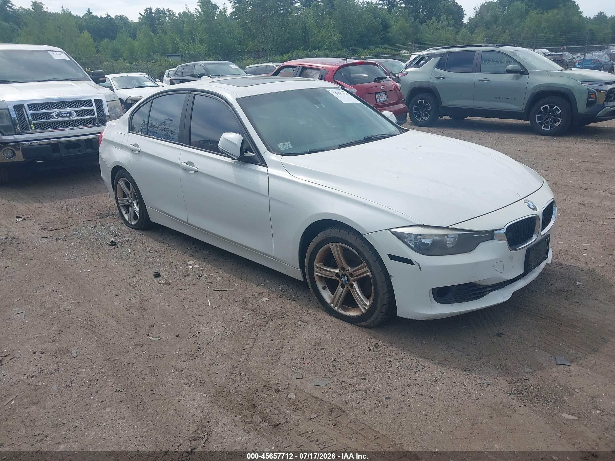 2013 Bmw 328i Xdrive White vin: WBA3B5C5XDF592387