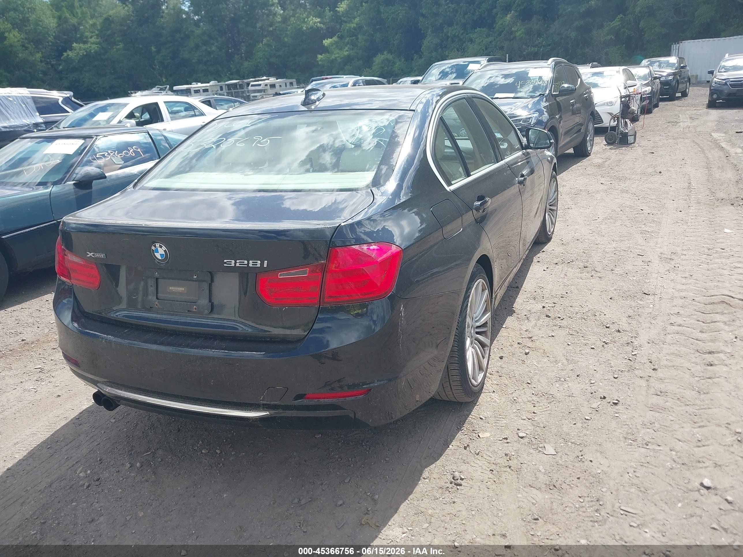 2013 Bmw 328i Xdrive Black vin: WBA3B5C5XDF593801