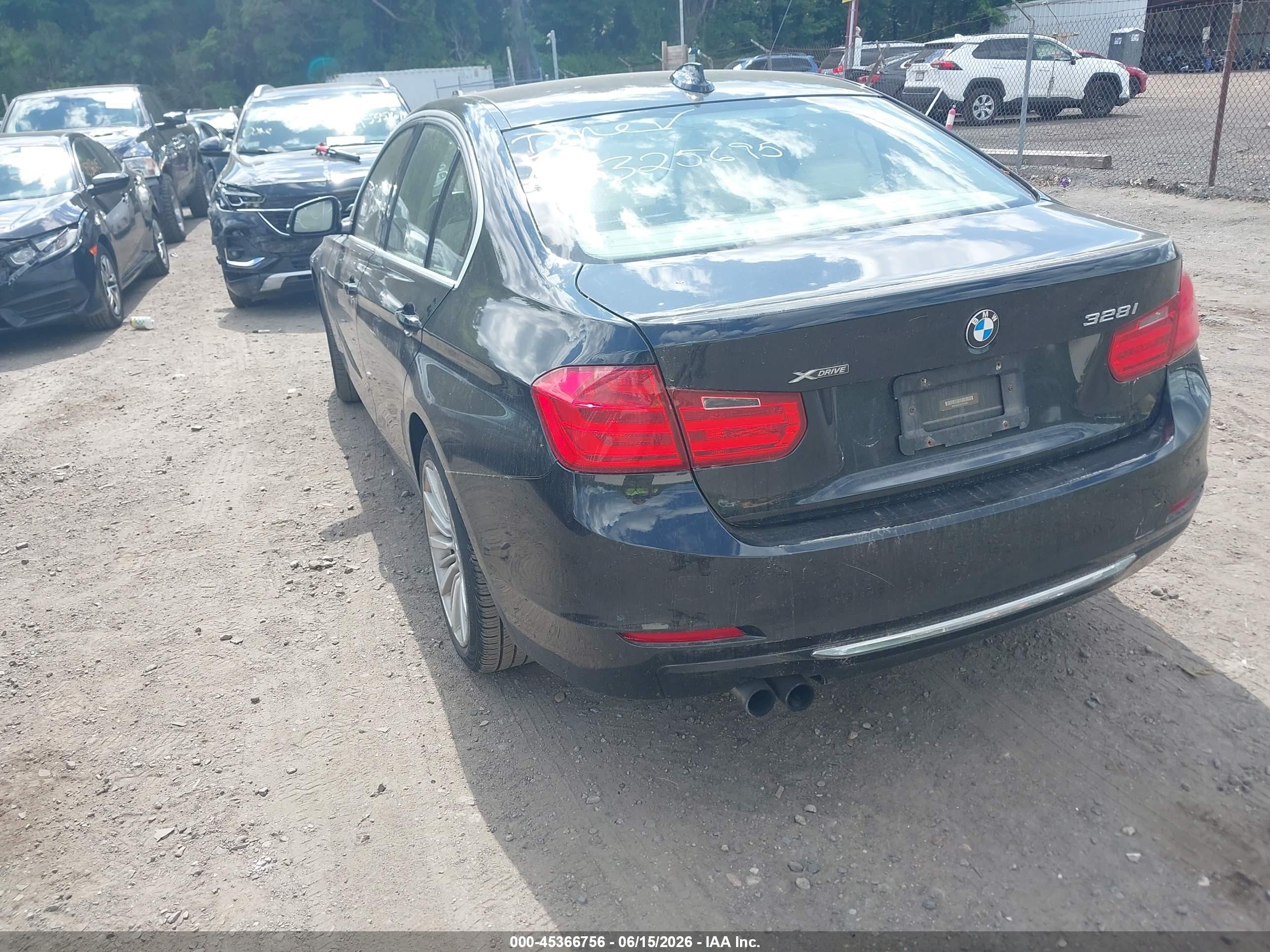 2013 Bmw 328i Xdrive Black vin: WBA3B5C5XDF593801