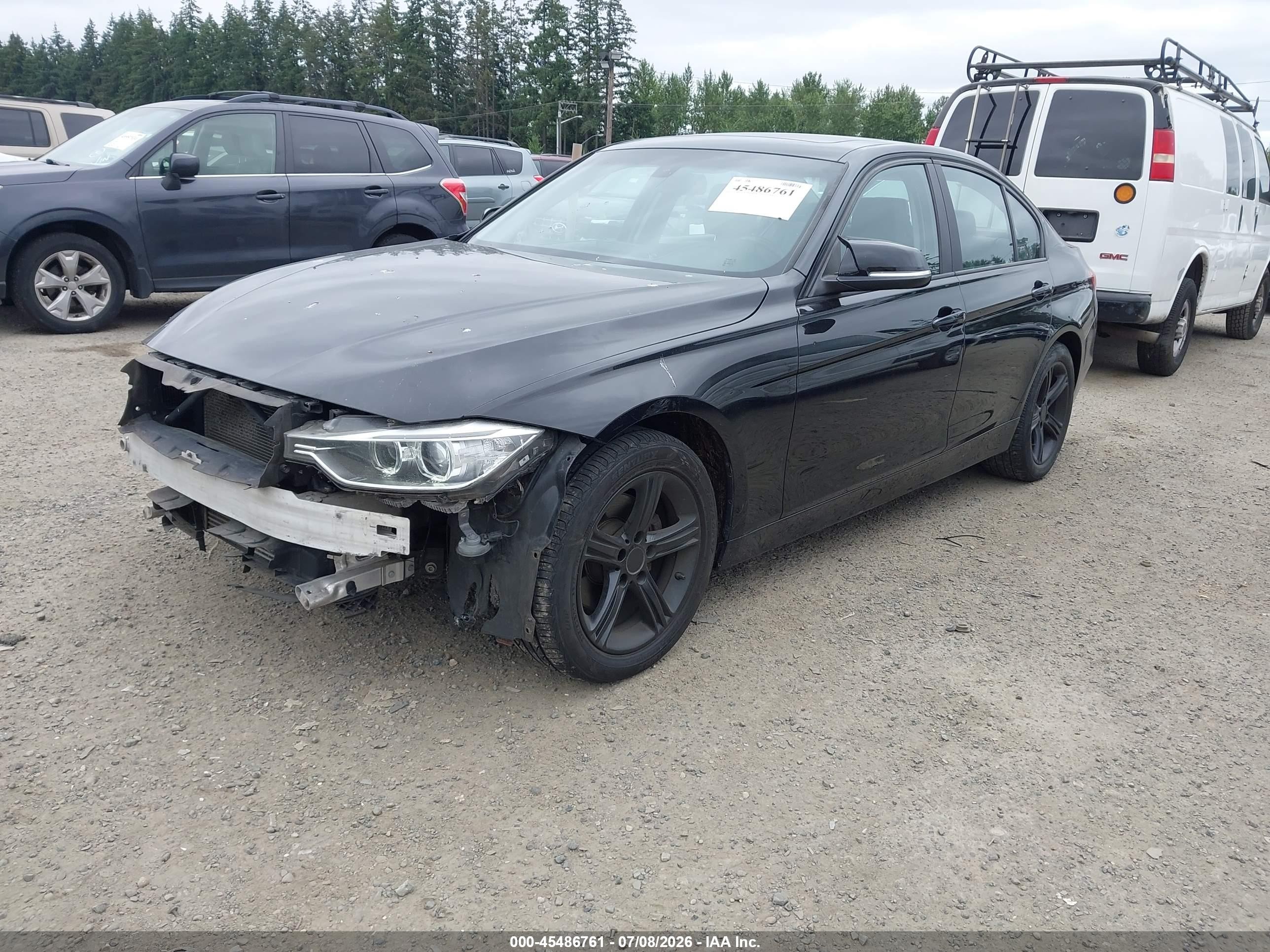 2013 Bmw 328i Xdrive Black vin: WBA3B5C5XDF598402