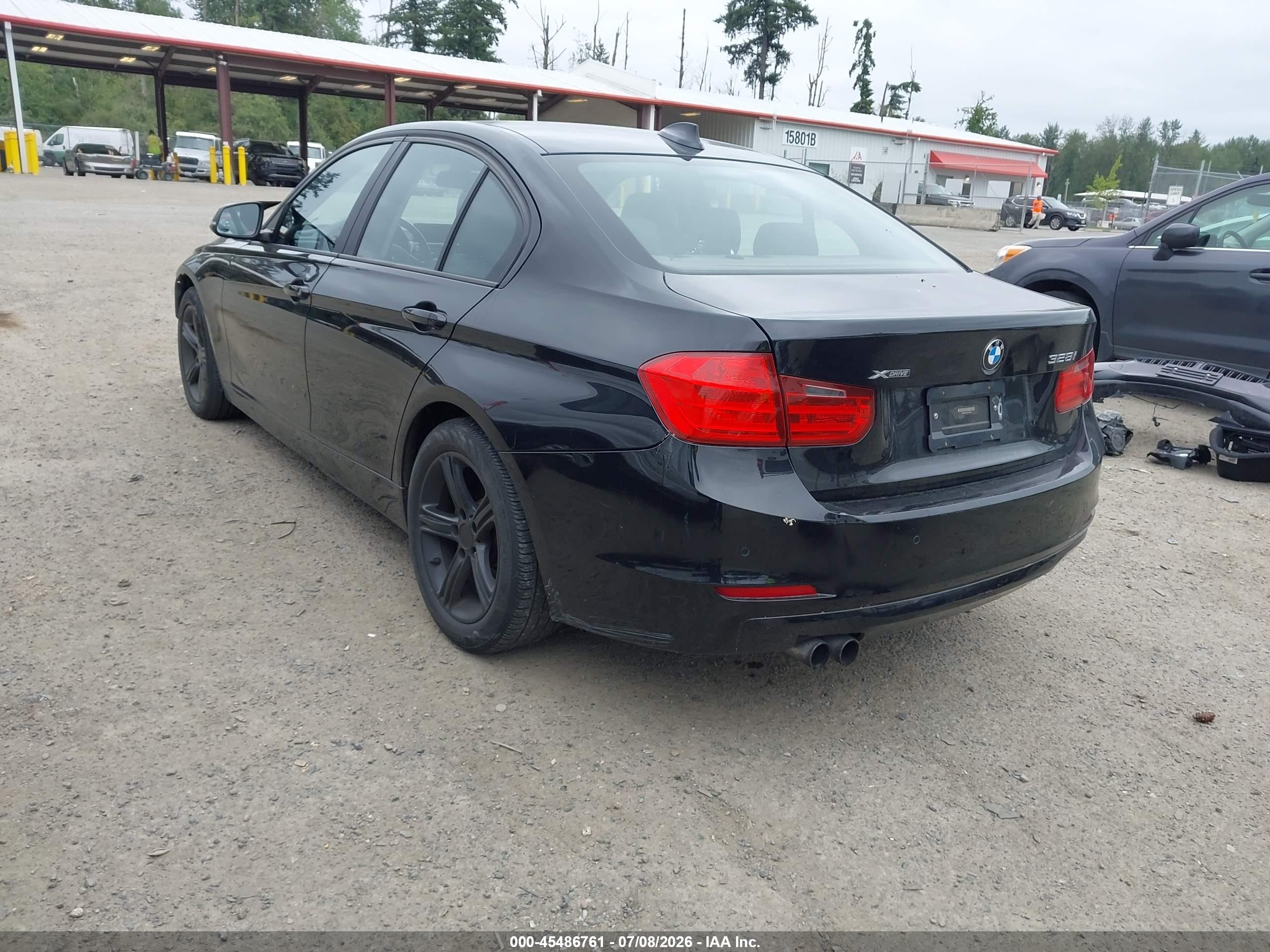 2013 Bmw 328i Xdrive Black vin: WBA3B5C5XDF598402