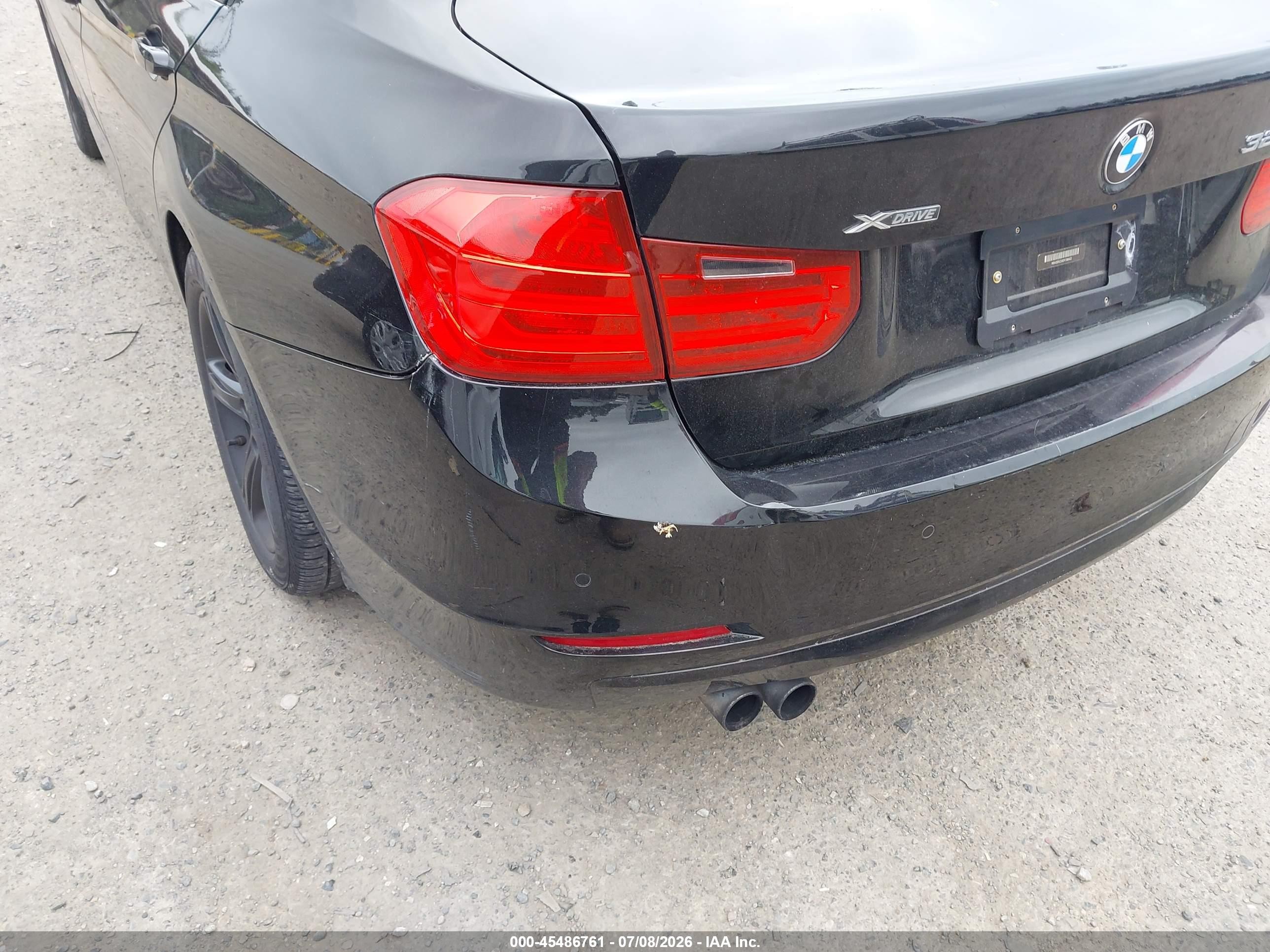 2013 Bmw 328i Xdrive Black vin: WBA3B5C5XDF598402