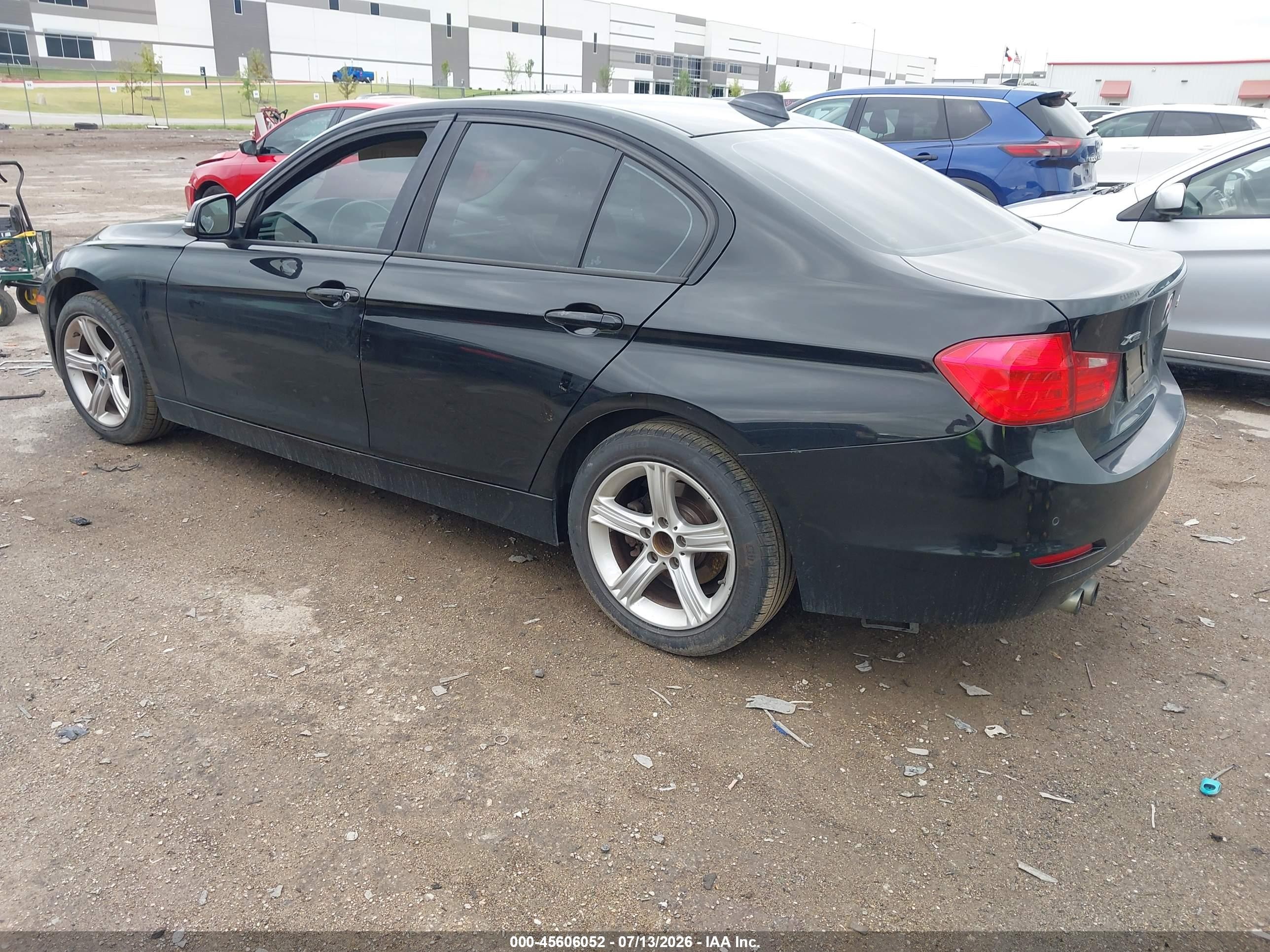 2014 Bmw 328i Xdrive Black vin: WBA3B5C5XEP542049