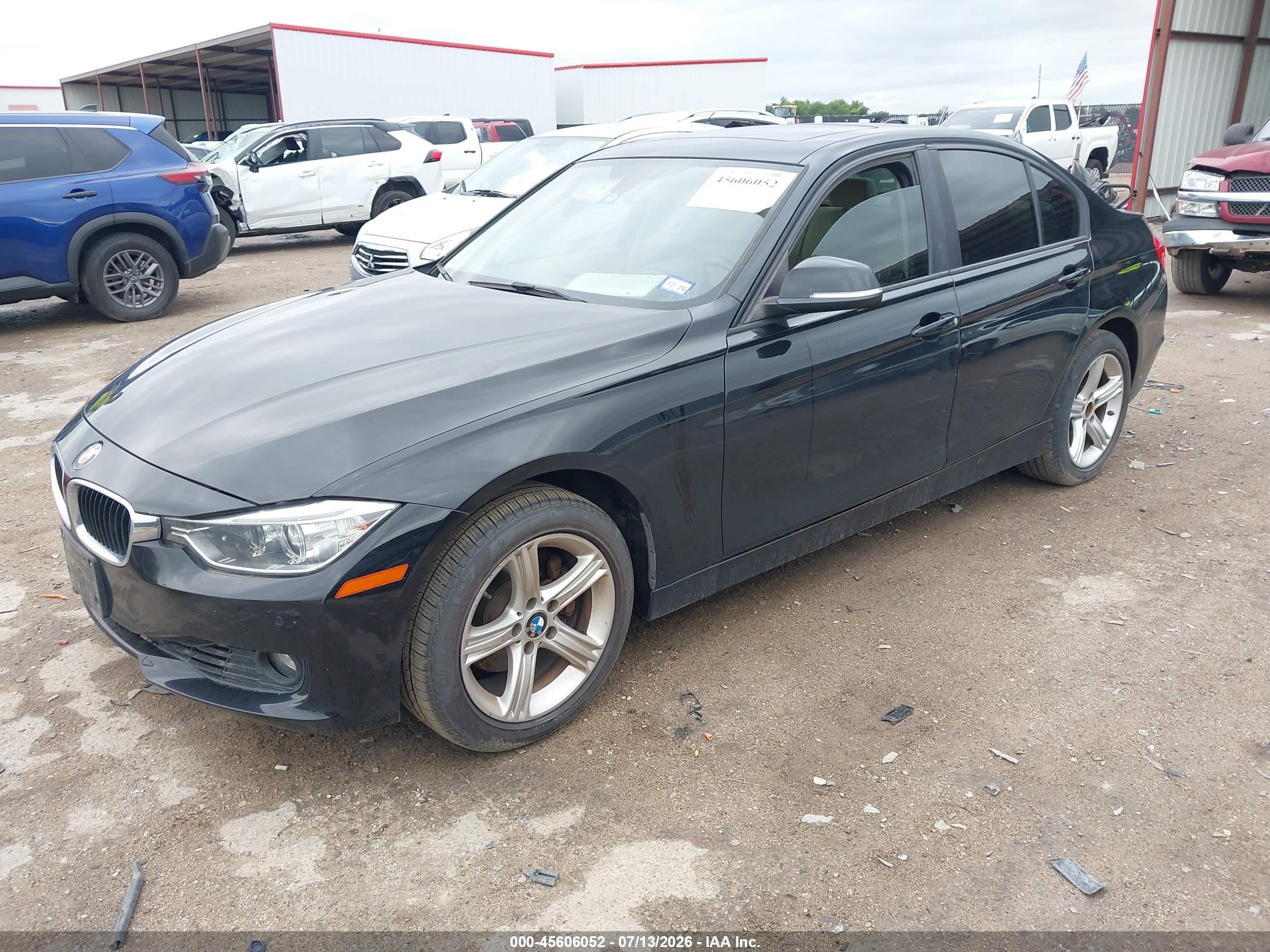2014 Bmw 328i Xdrive Black vin: WBA3B5C5XEP542049