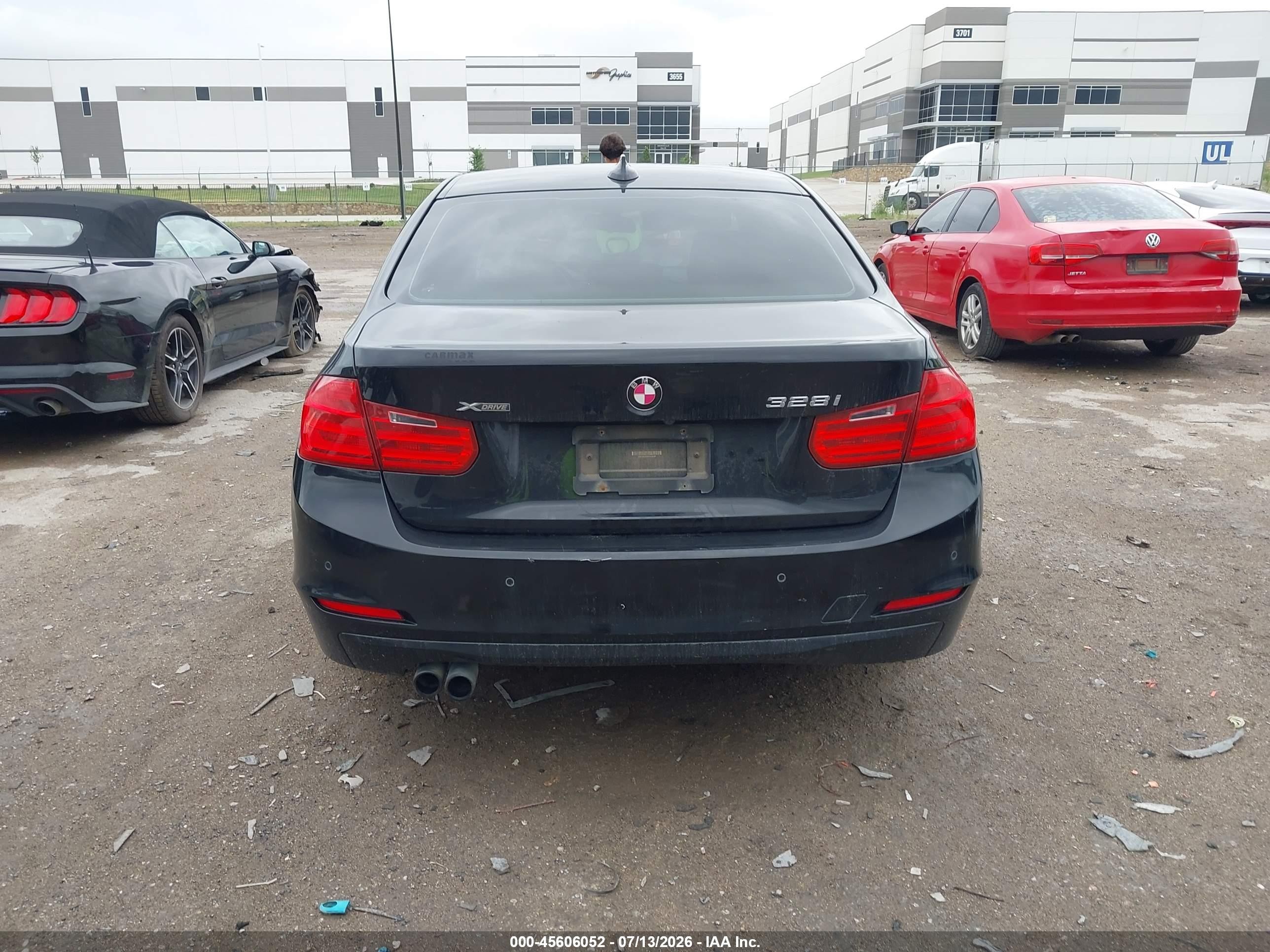 2014 Bmw 328i Xdrive Black vin: WBA3B5C5XEP542049