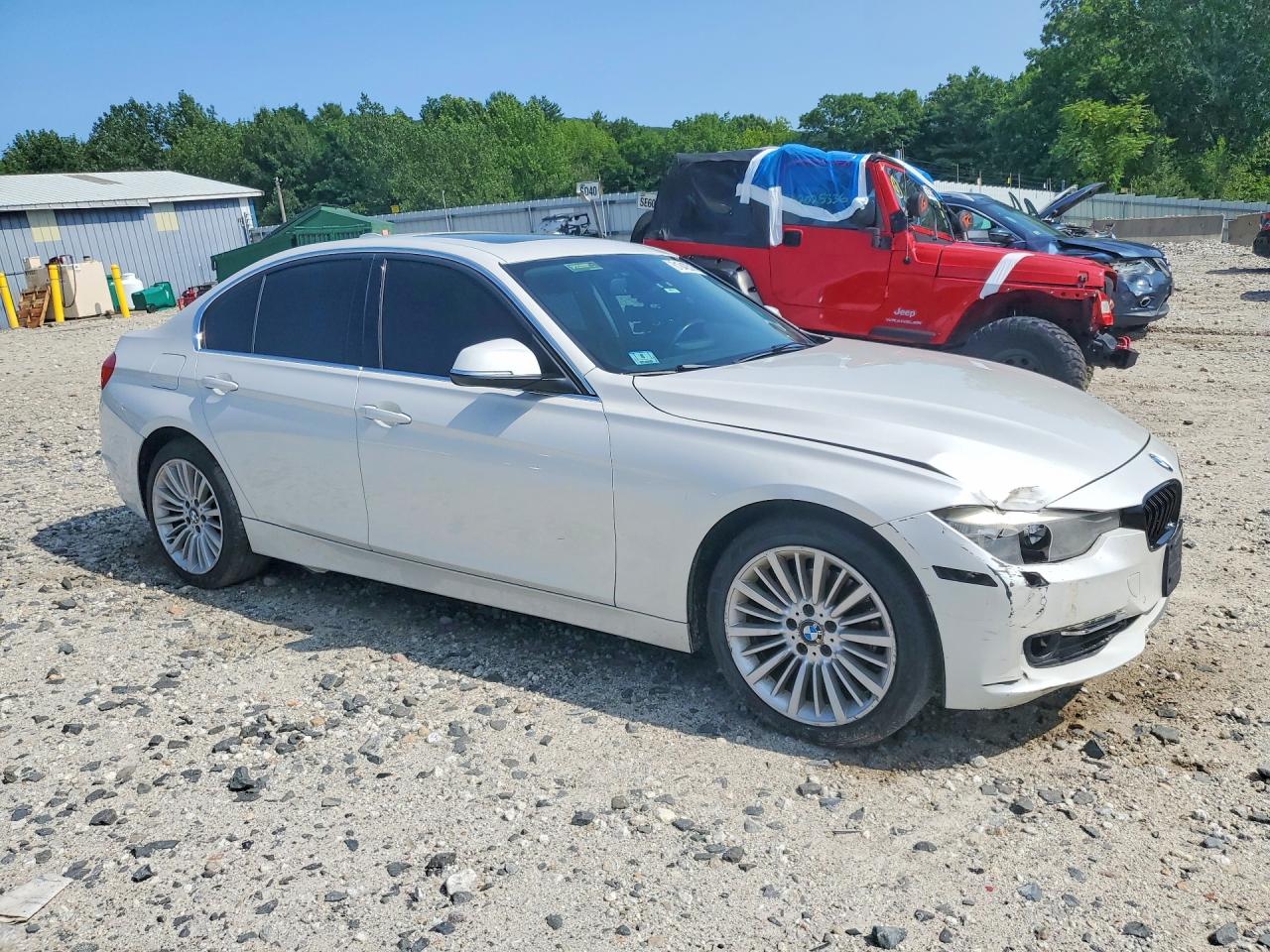 2015 Bmw 328 Xi Sulev White vin: WBA3B5C5XFF959680