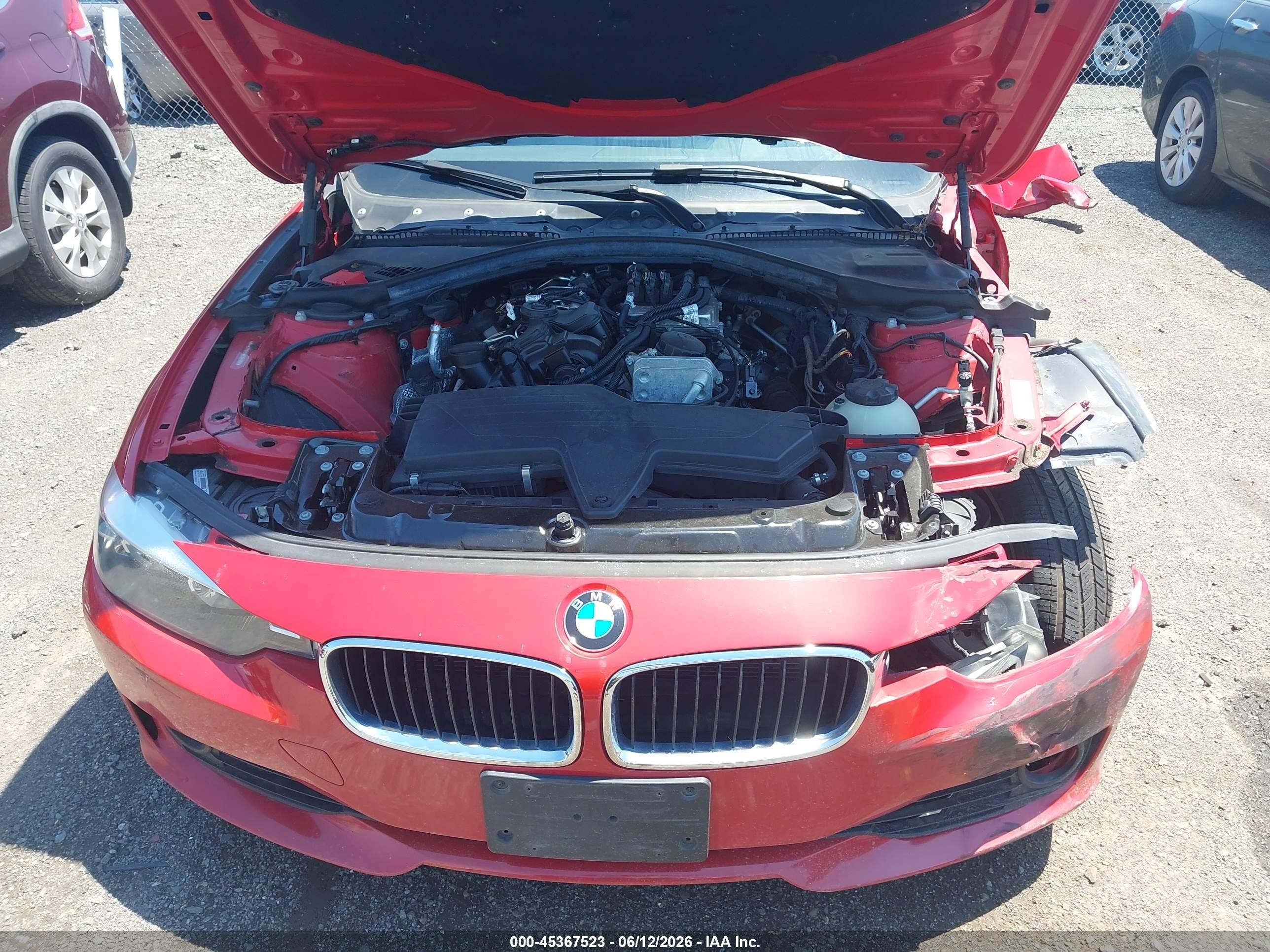 2013 Bmw 328i Xdrive Red vin: WBA3B5G50DNS05488