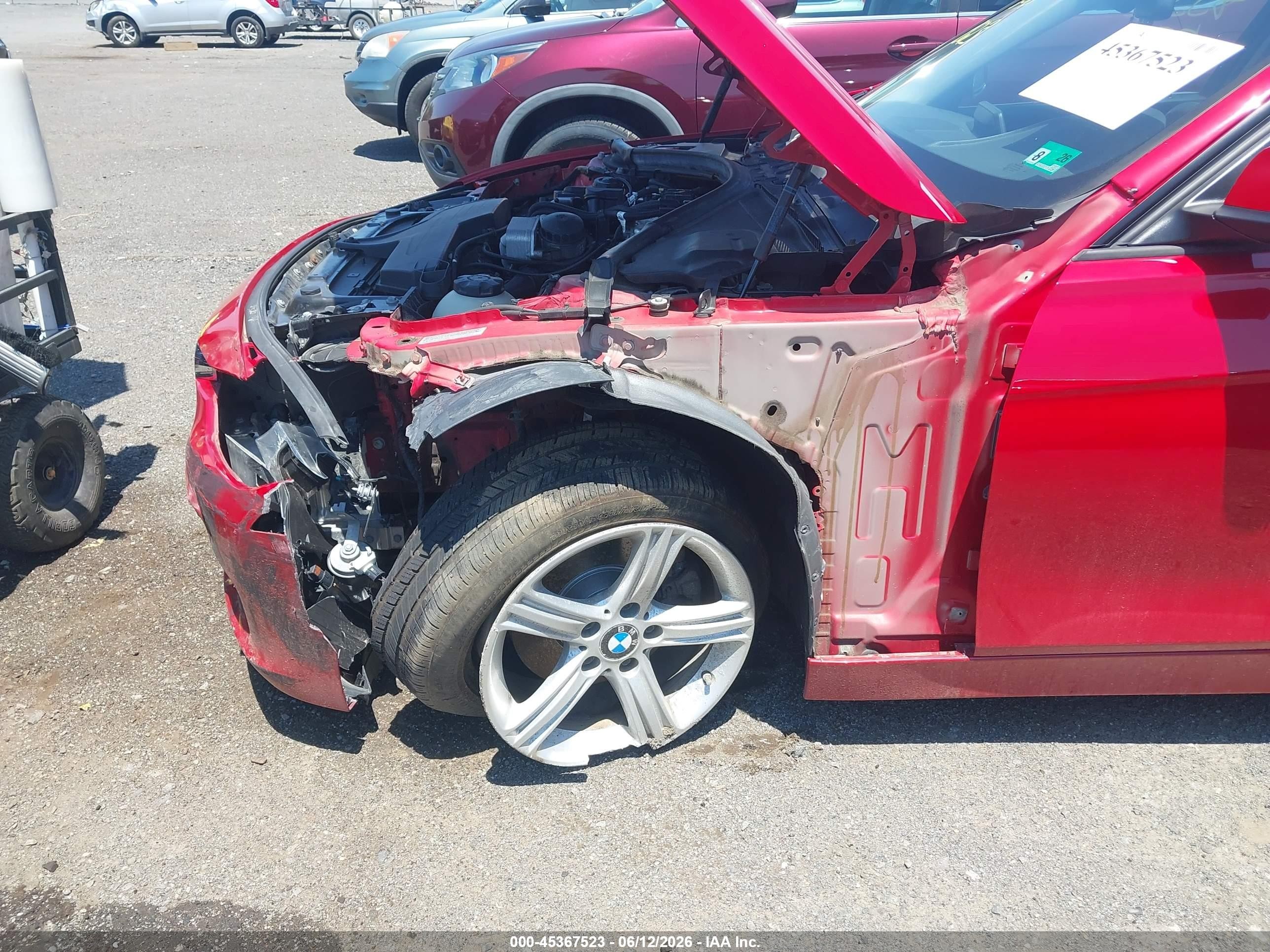2013 Bmw 328i Xdrive Red vin: WBA3B5G50DNS05488