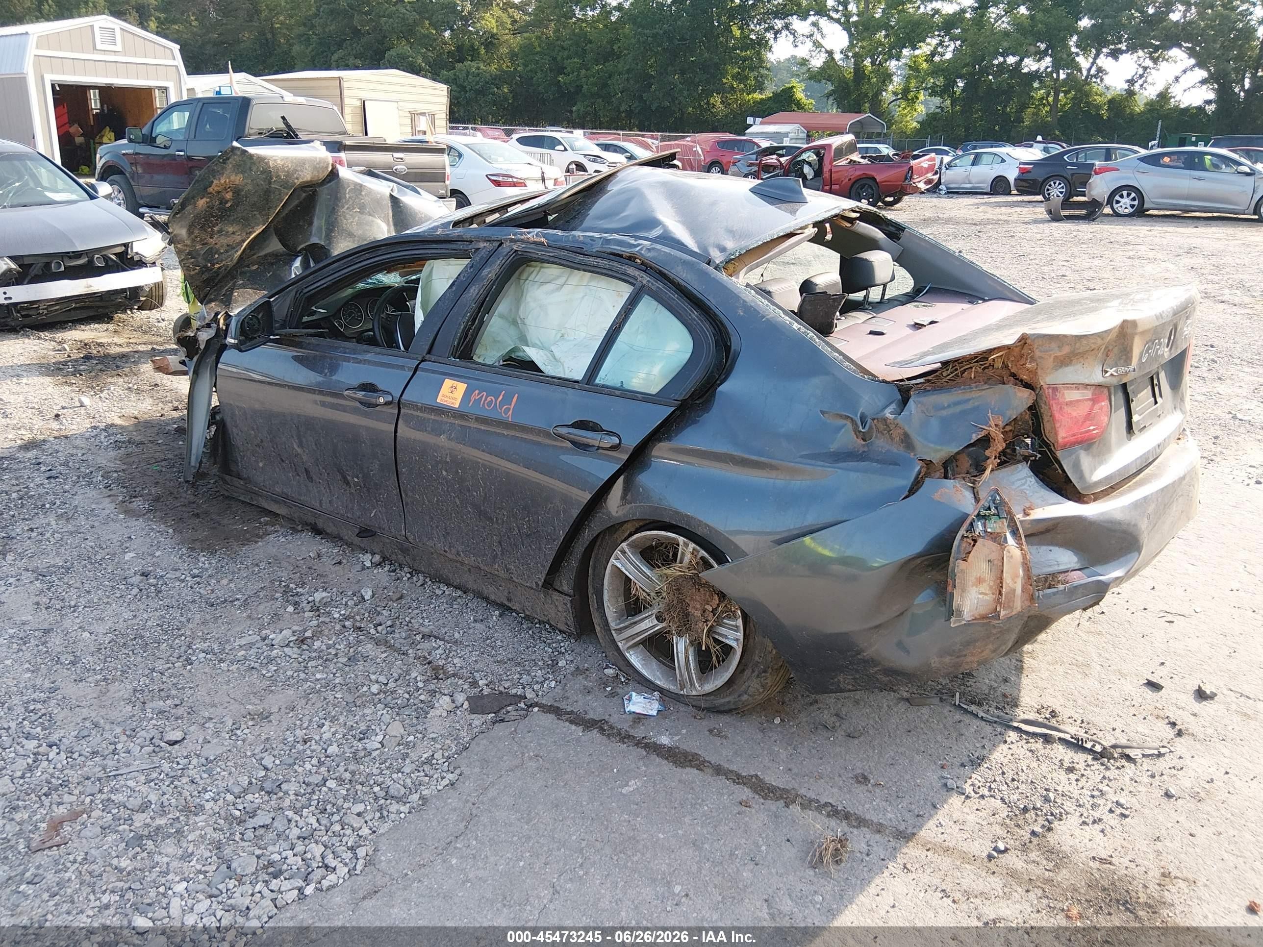 2015 Bmw 328i Xdrive Gray vin: WBA3B5G50FNS15053