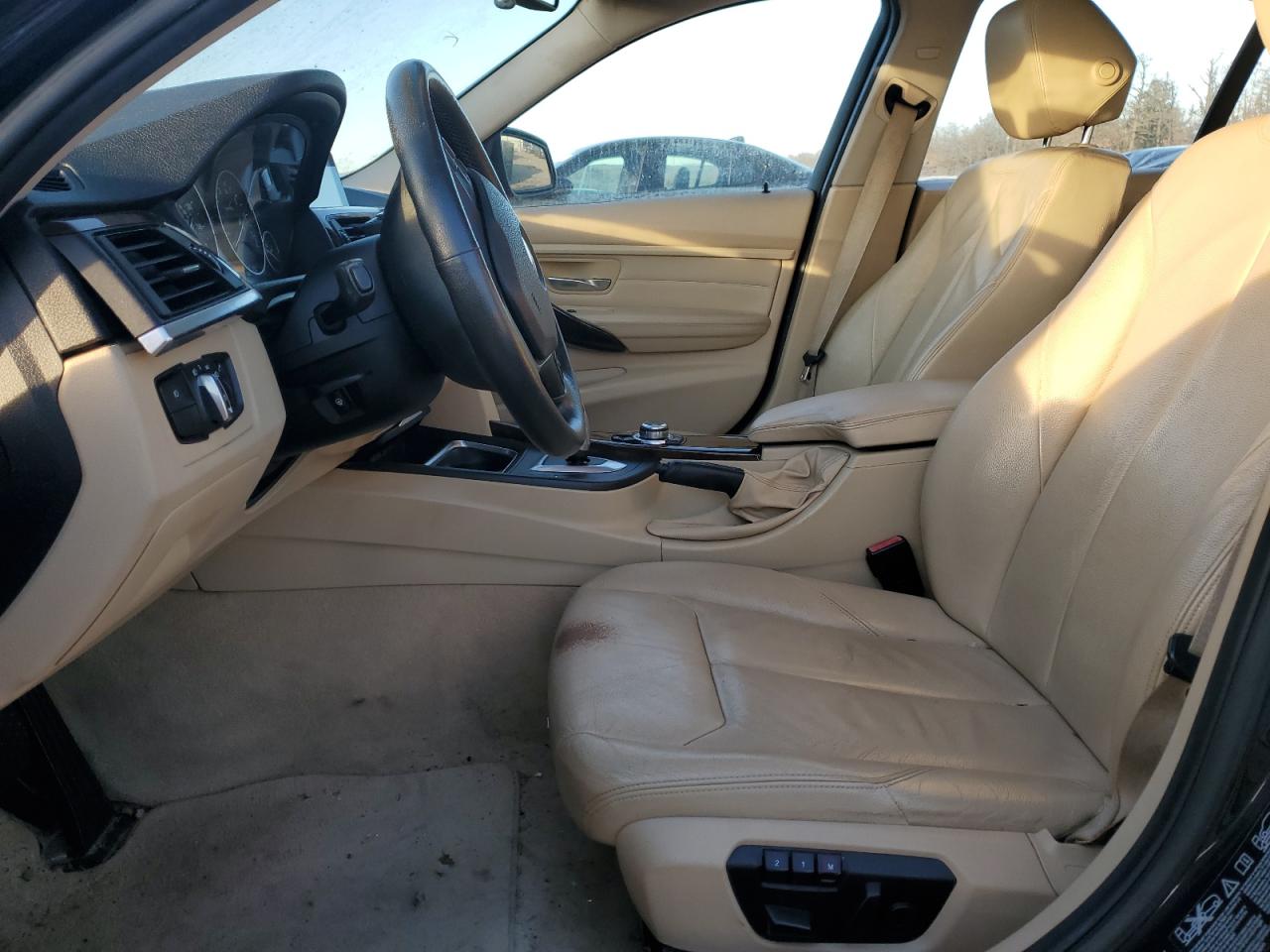 2013 Bmw 3 Series Black vin: WBA3B5G51DNS00588