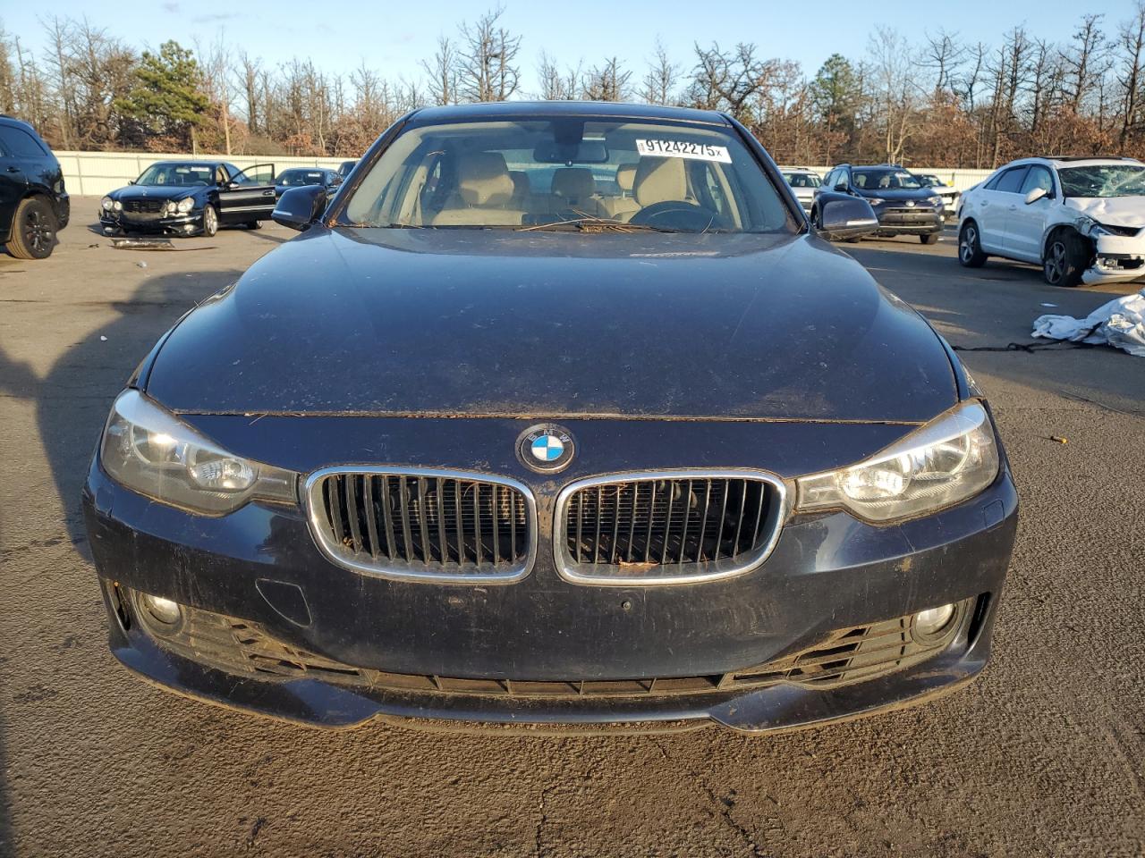 2013 Bmw 3 Series Black vin: WBA3B5G51DNS00588