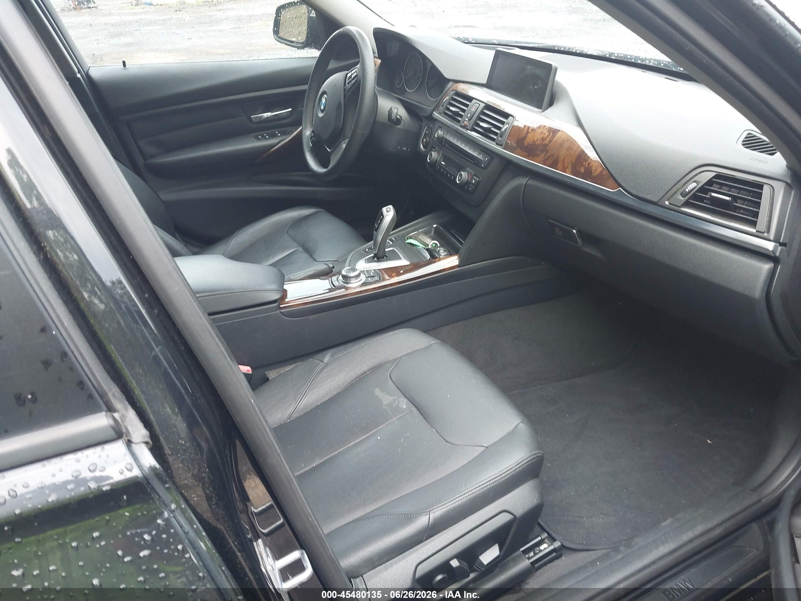 2013 Bmw 328i Xdrive Black vin: WBA3B5G51DNS01594