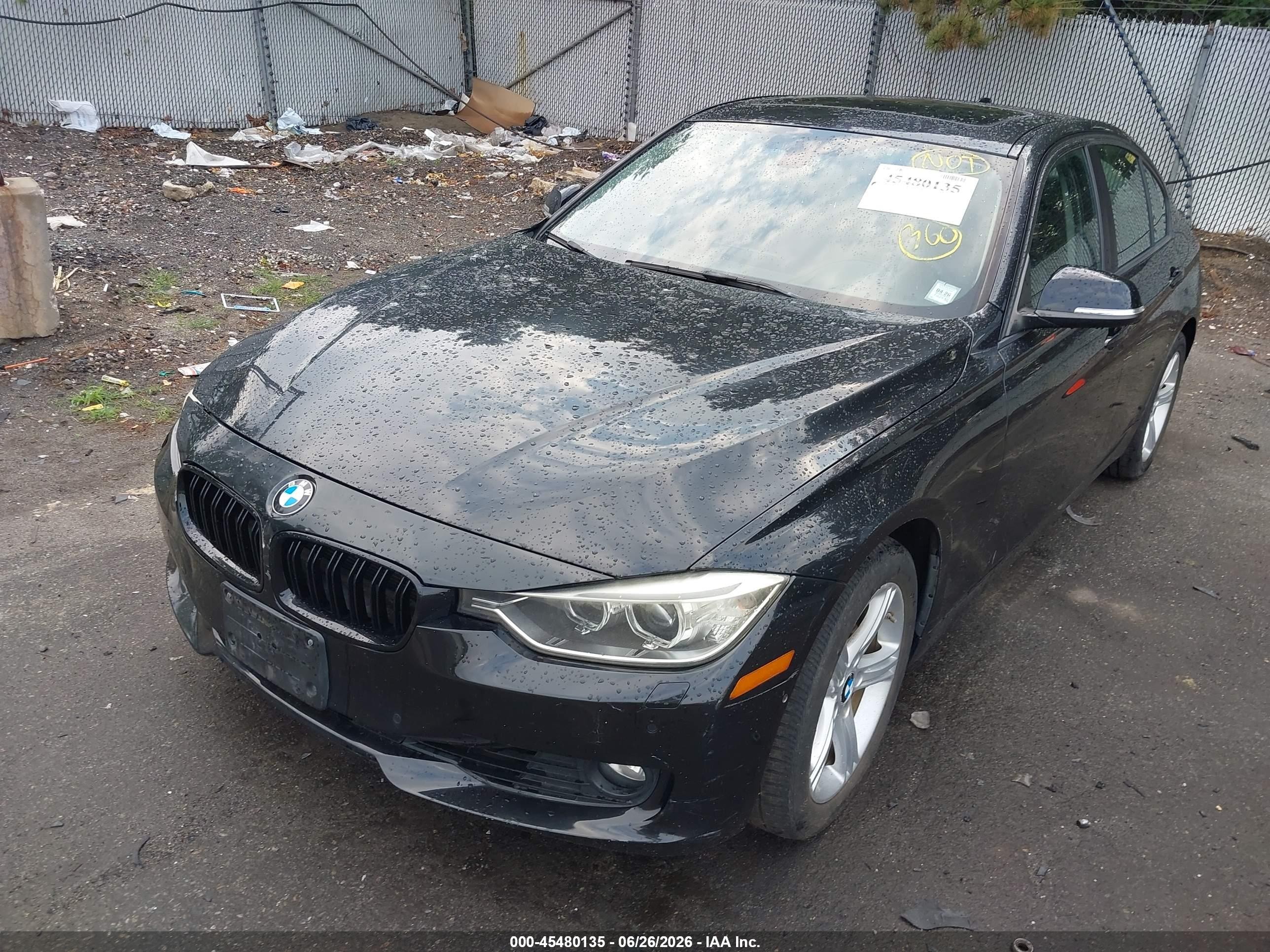 2013 Bmw 328i Xdrive Black vin: WBA3B5G51DNS01594