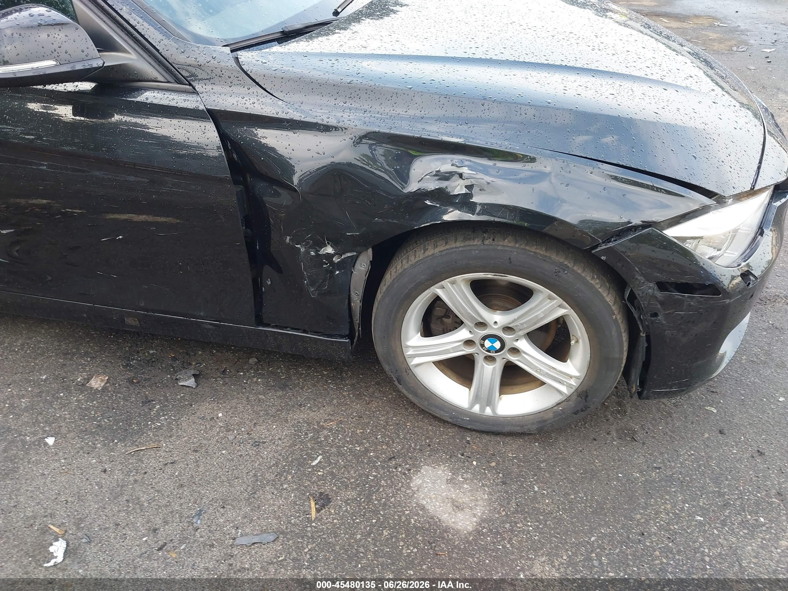 2013 Bmw 328i Xdrive Black vin: WBA3B5G51DNS01594