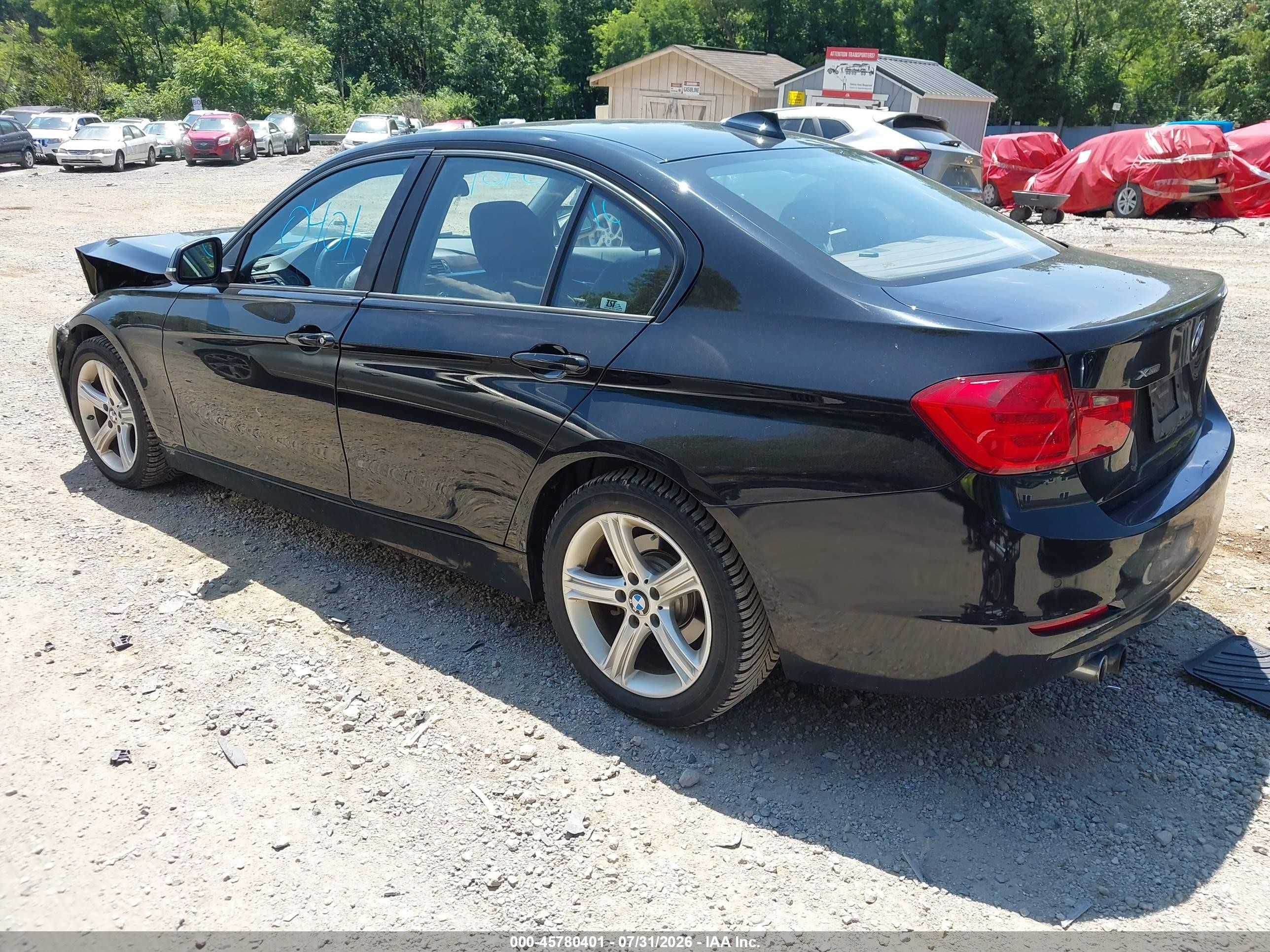 2015 Bmw 328i Xdrive Black vin: WBA3B5G51FNS20469