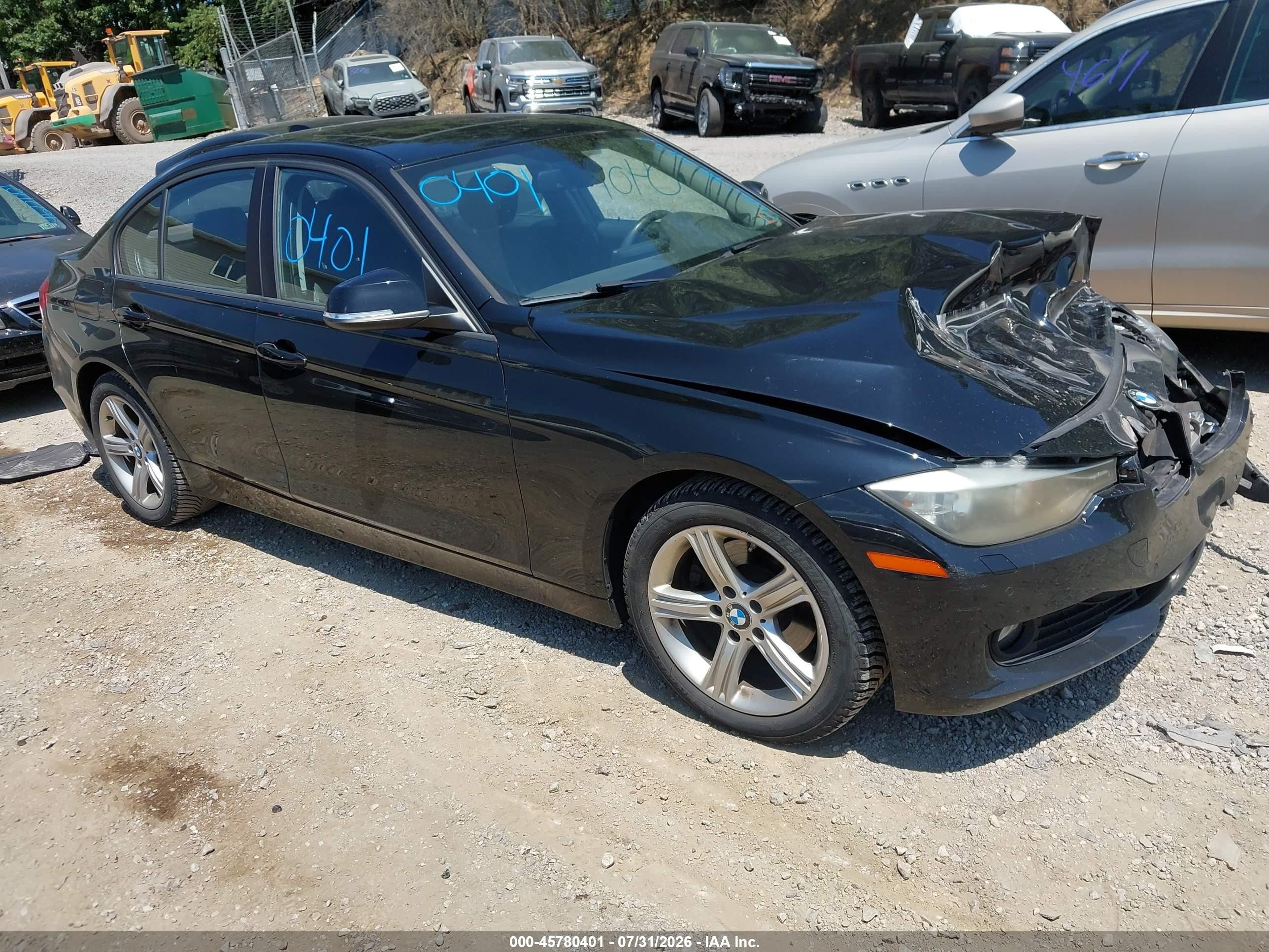 2015 Bmw 328i Xdrive Black vin: WBA3B5G51FNS20469