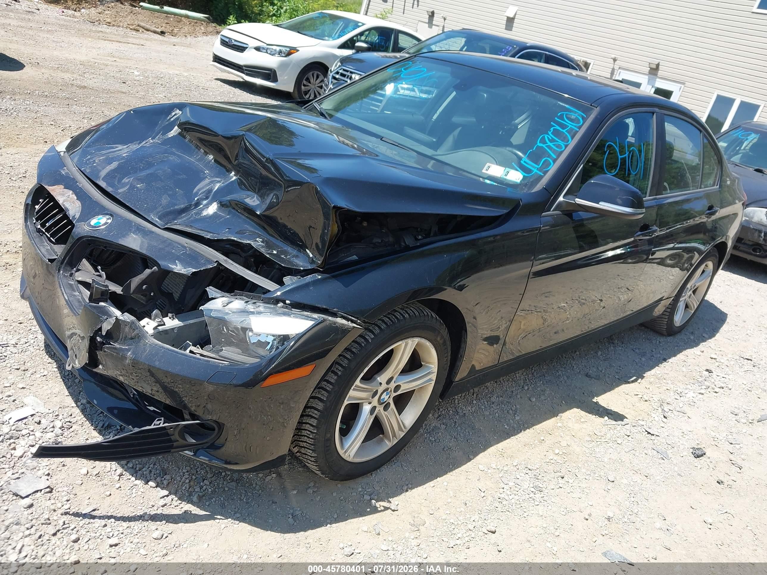2015 Bmw 328i Xdrive Black vin: WBA3B5G51FNS20469