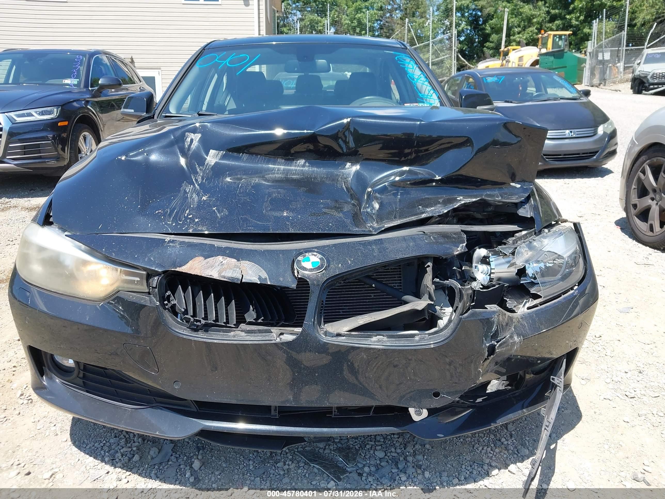 2015 Bmw 328i Xdrive Black vin: WBA3B5G51FNS20469