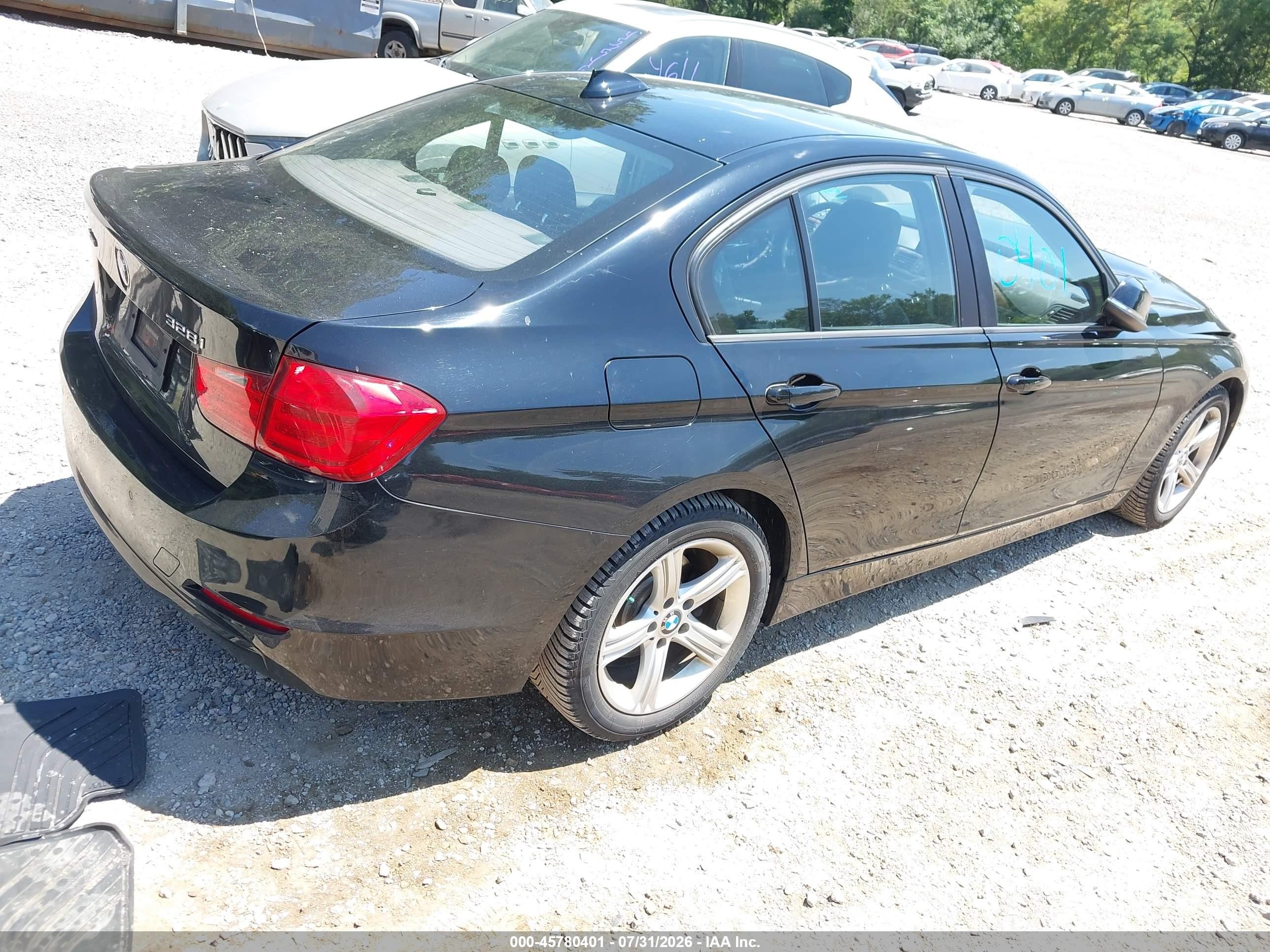 2015 Bmw 328i Xdrive Black vin: WBA3B5G51FNS20469