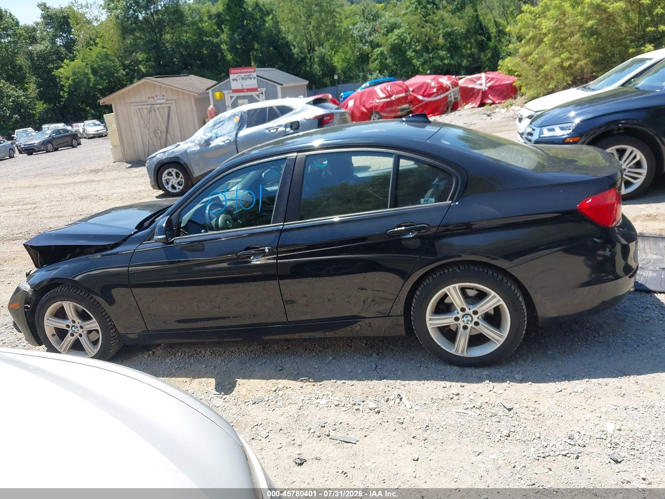 2015 Bmw 328i Xdrive Black vin: WBA3B5G51FNS20469