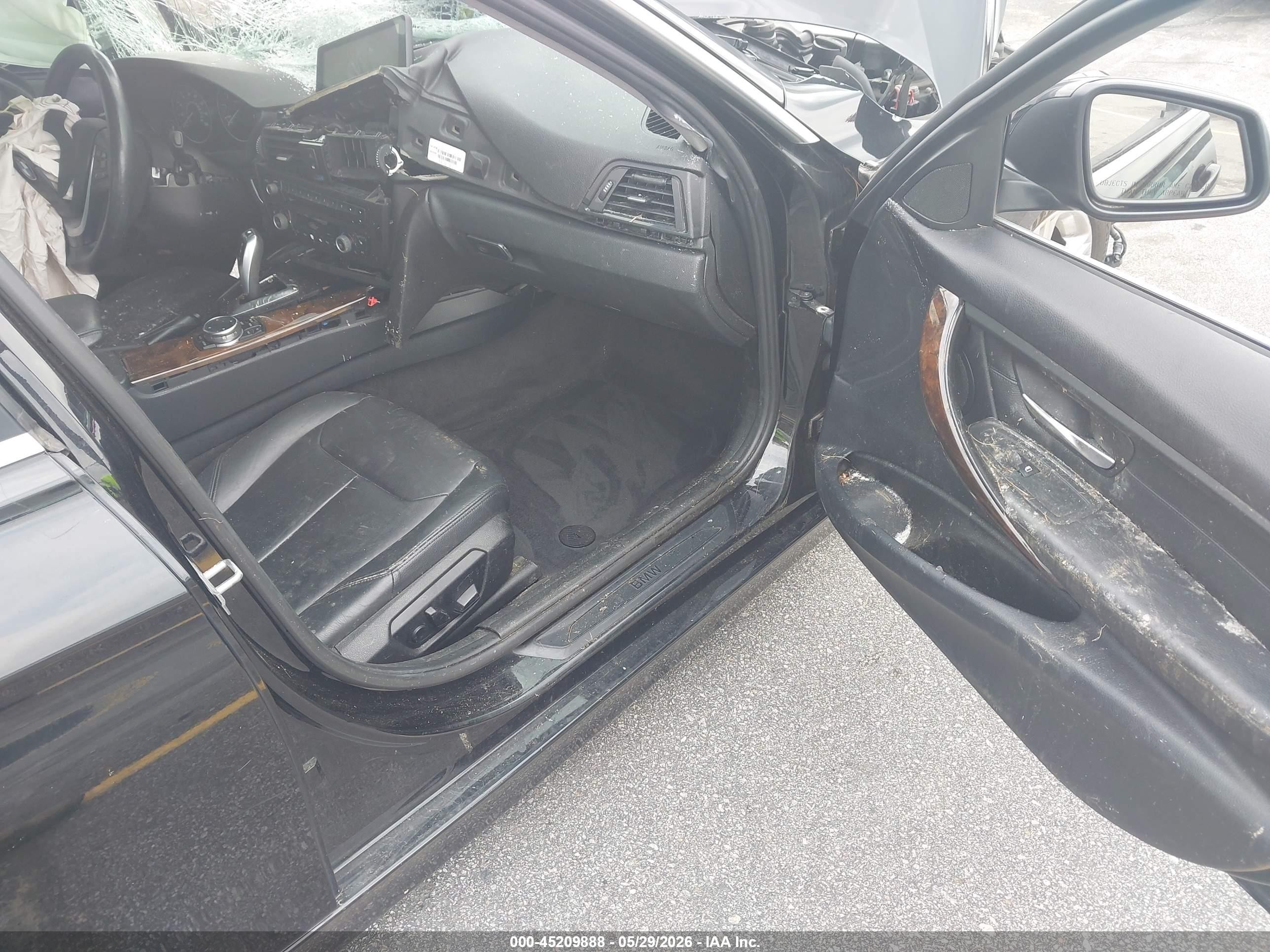2015 Bmw 328i Xdrive Black vin: WBA3B5G52FNS14938