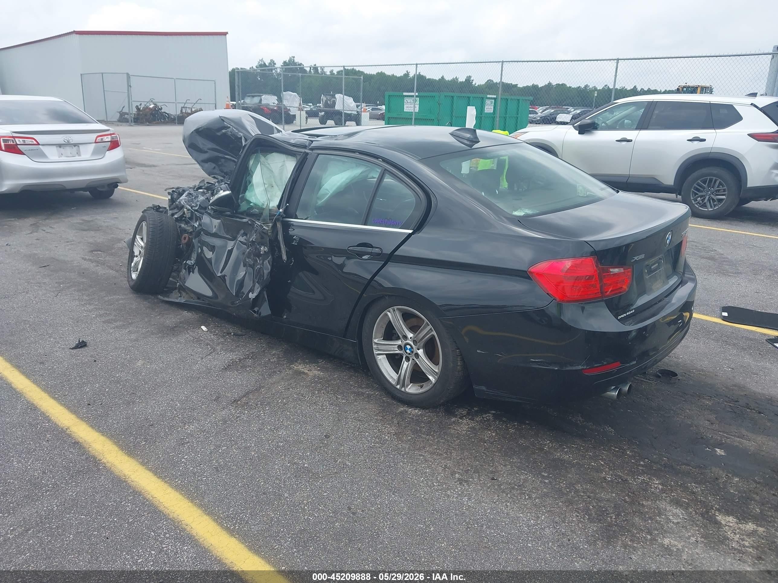 2015 Bmw 328i Xdrive Black vin: WBA3B5G52FNS14938