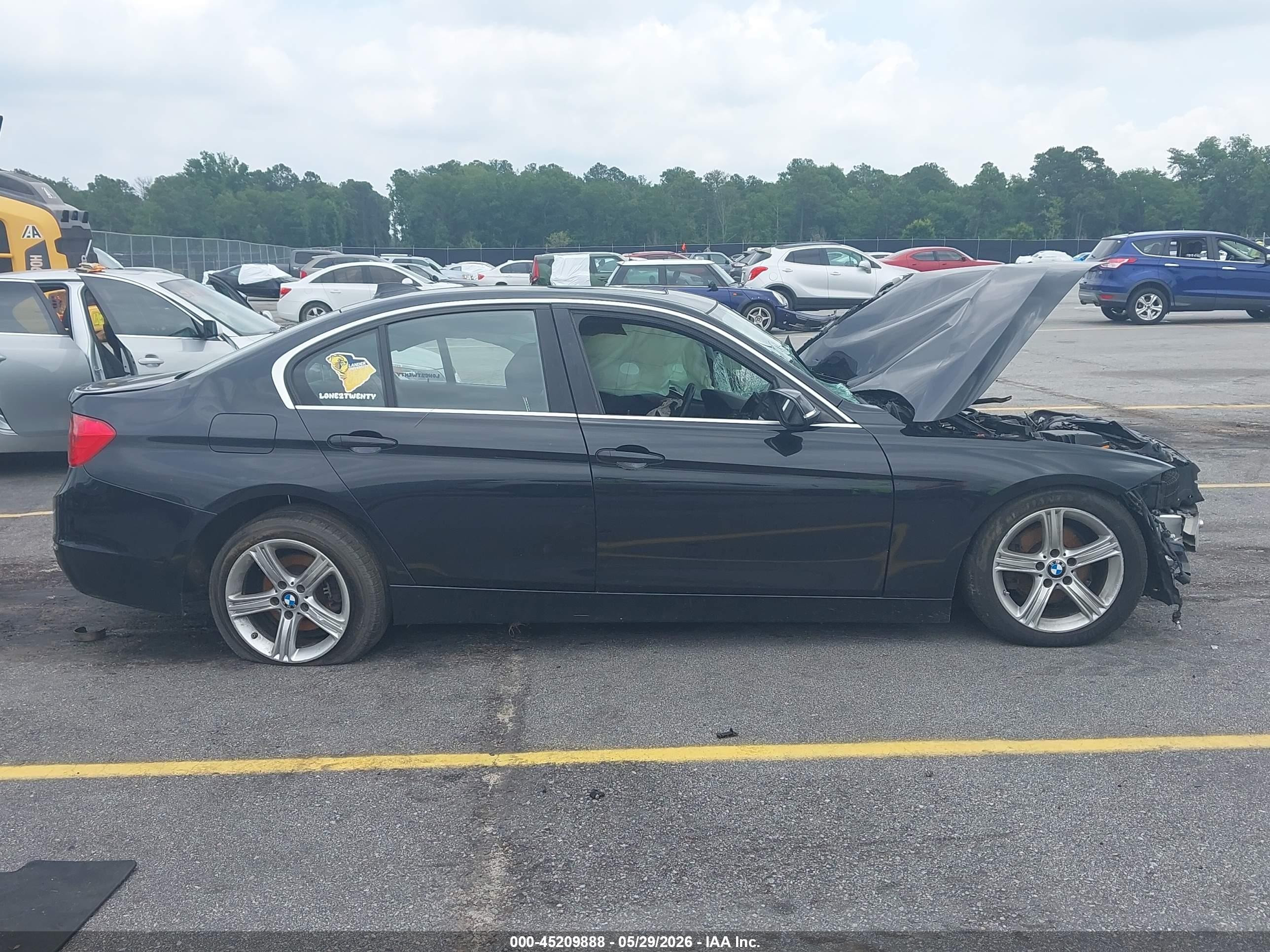 2015 Bmw 328i Xdrive Black vin: WBA3B5G52FNS14938
