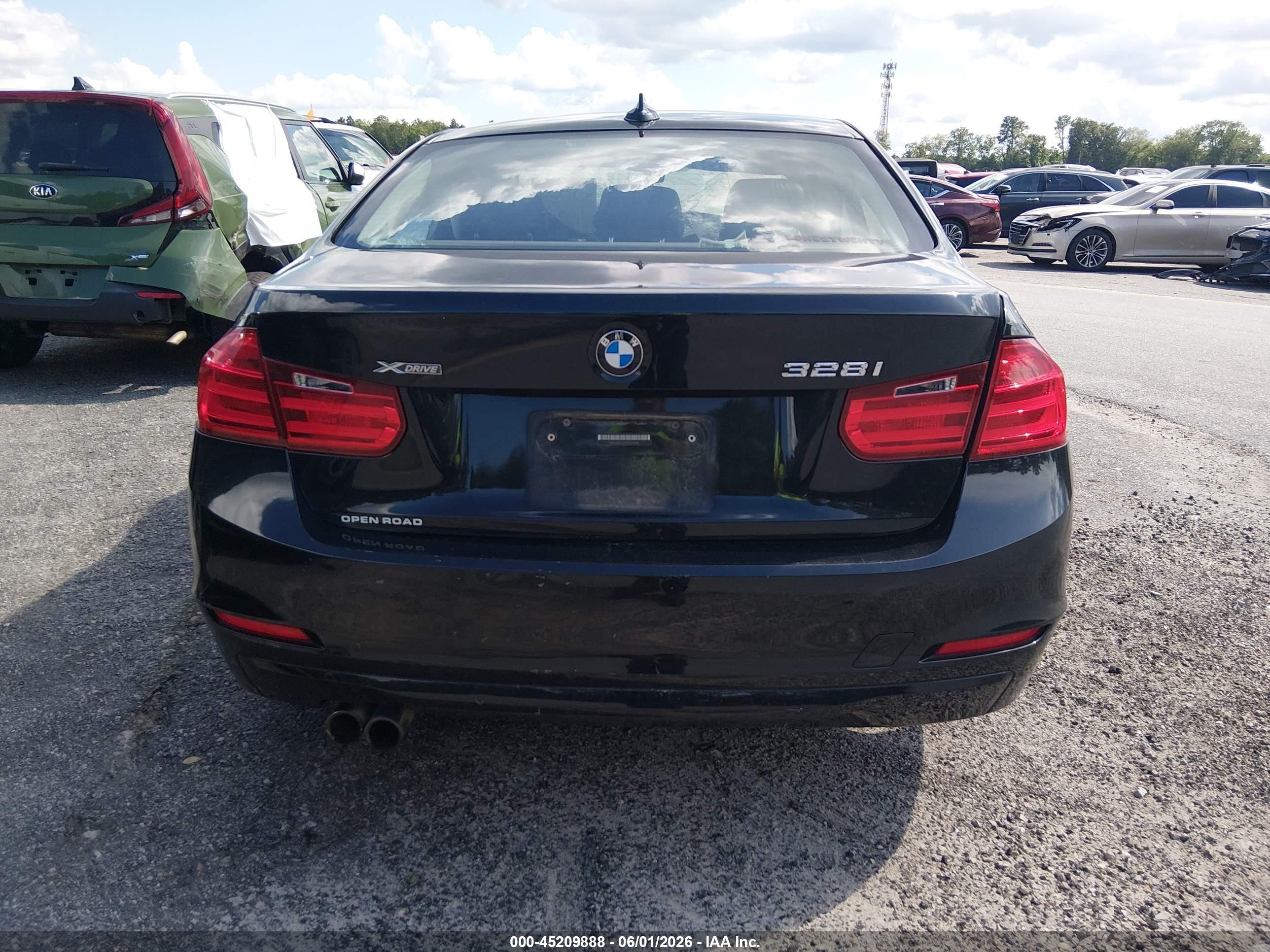 2015 Bmw 328i Xdrive Black vin: WBA3B5G52FNS14938