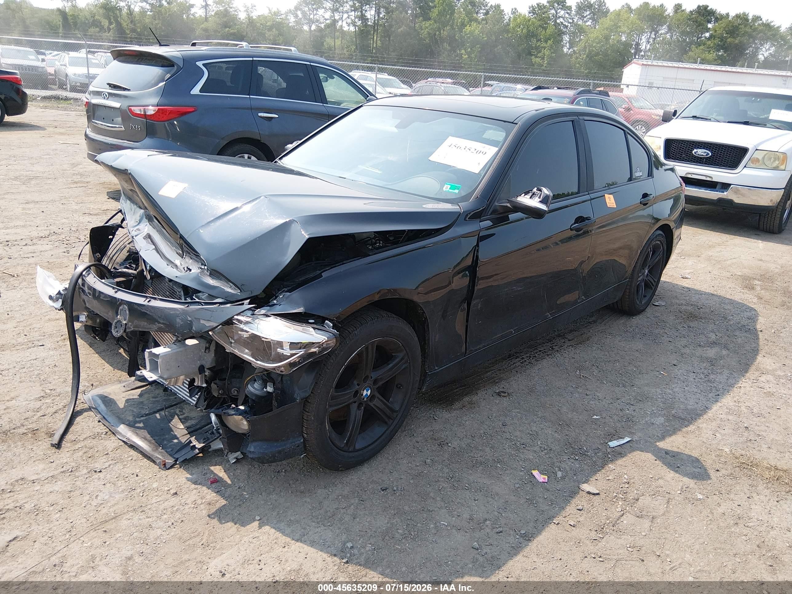 2015 Bmw 328i Xdrive Black vin: WBA3B5G52FNS16303