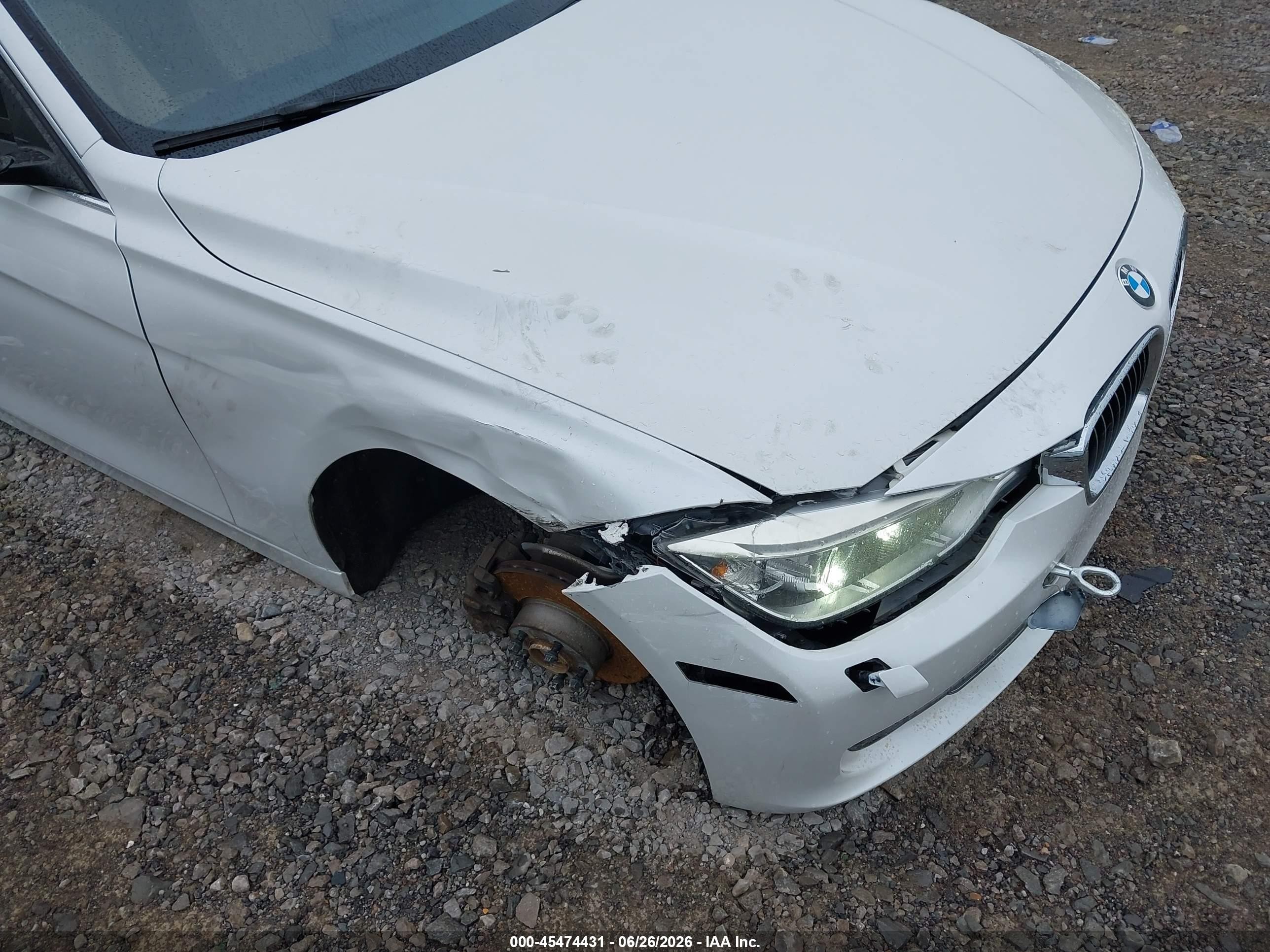 2013 Bmw 328i Xdrive White vin: WBA3B5G53DNS02388