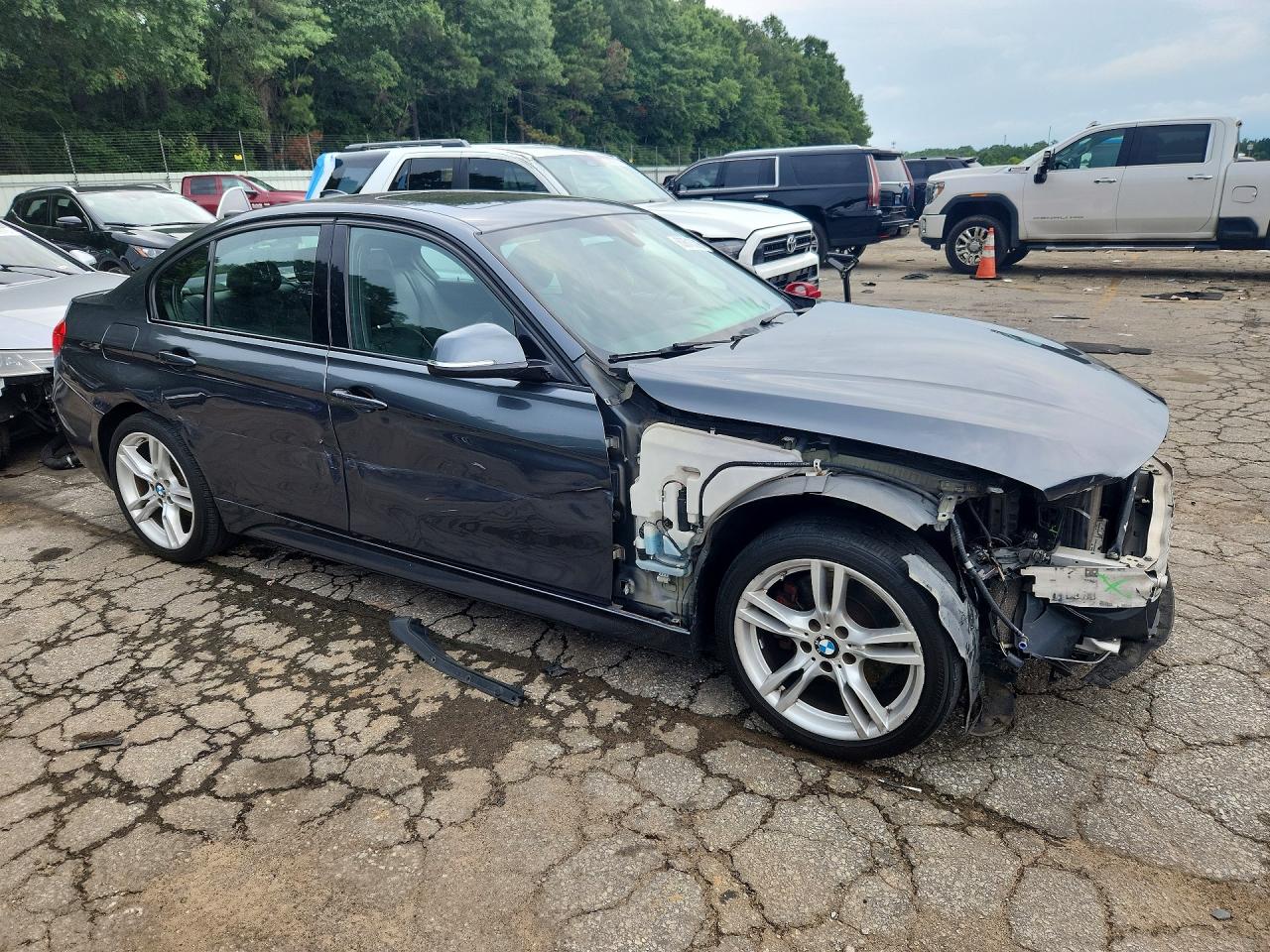 2014 Bmw 328 Xi Sulev Gray vin: WBA3B5G53ENS06765