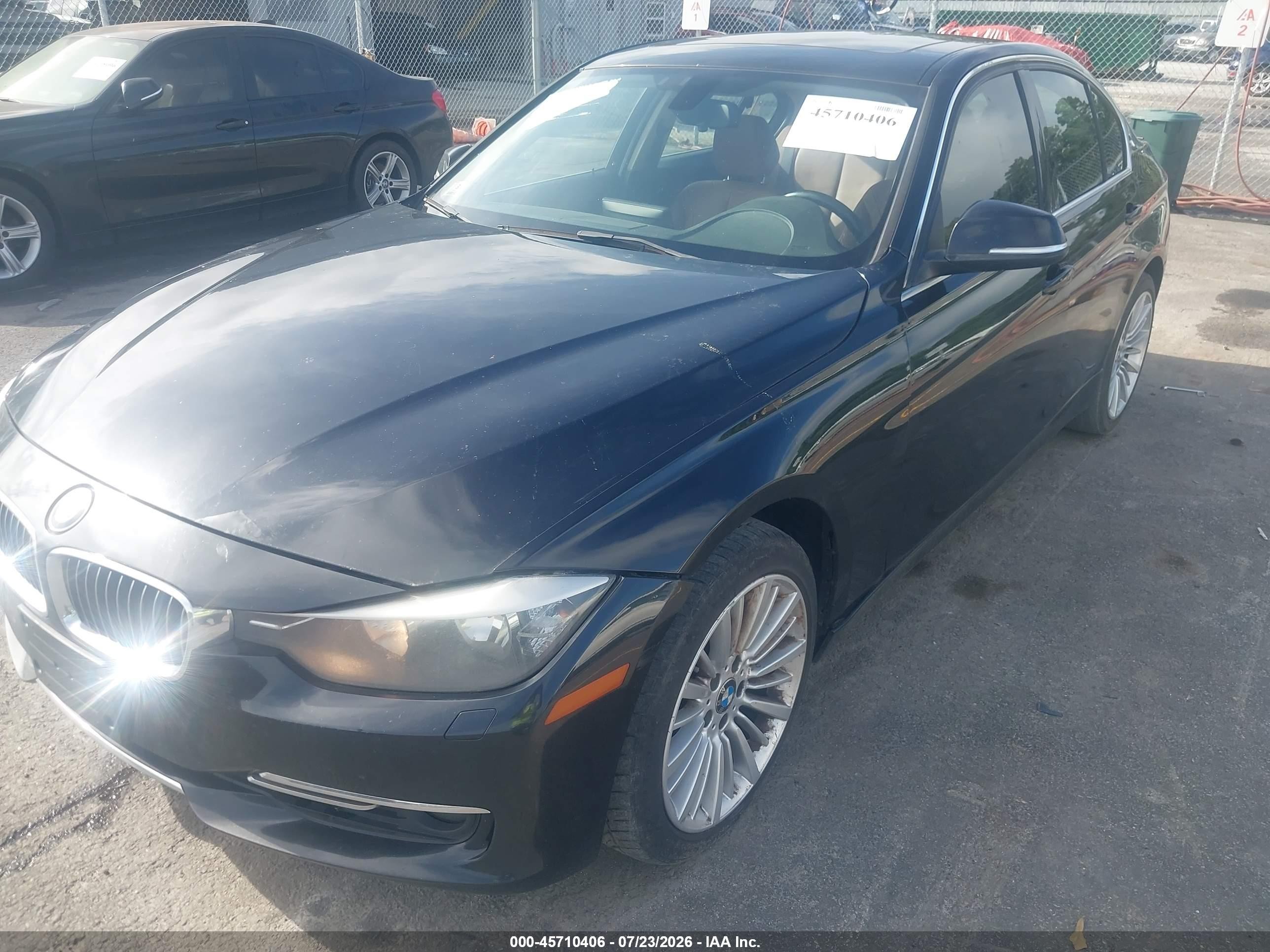 2014 Bmw 328i Xdrive Black vin: WBA3B5G53ENS10119