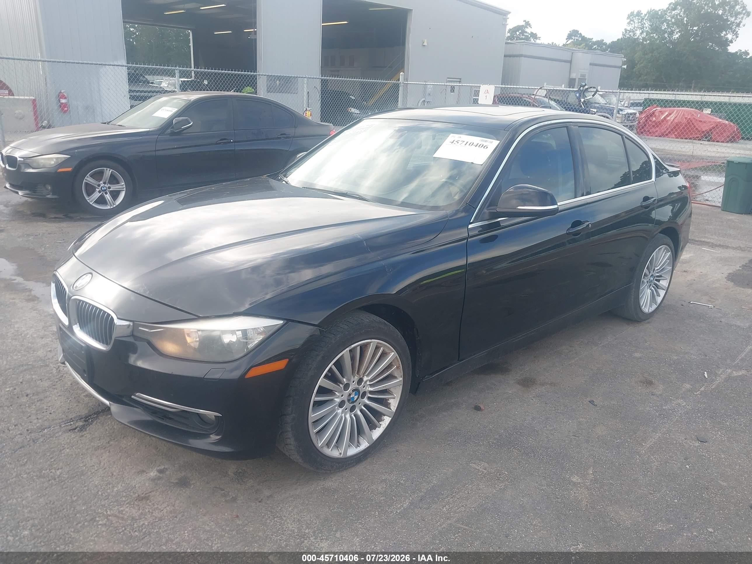 2014 Bmw 328i Xdrive Black vin: WBA3B5G53ENS10119