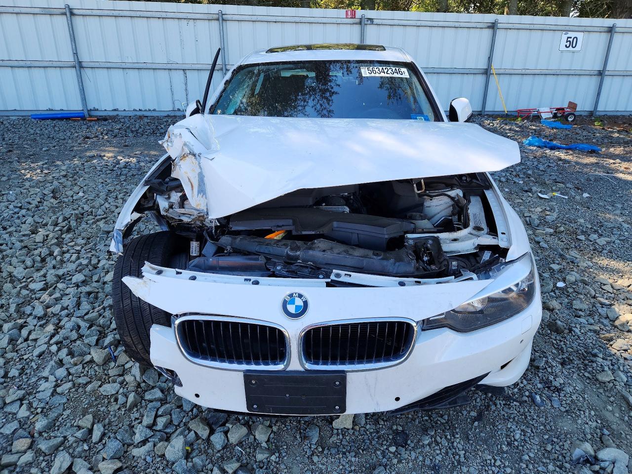 2015 Bmw 328 Xi Sulev White vin: WBA3B5G54FNS14066